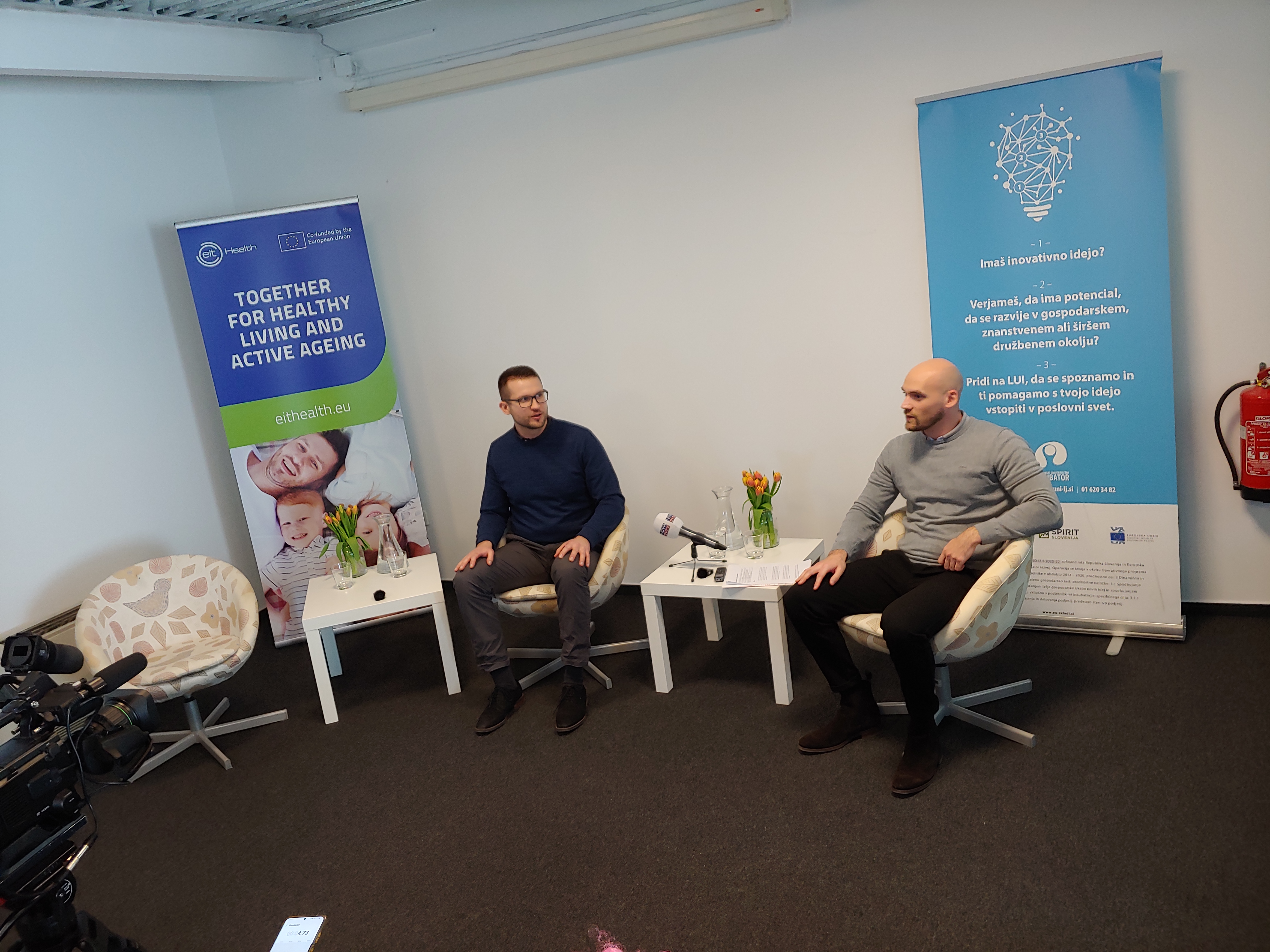 ljubljanski univerzitetni inkubator,inovacije,startup,gregor majdič,igor papič,Jakob Gajšek,novinarska konferenca,deeptech alliance