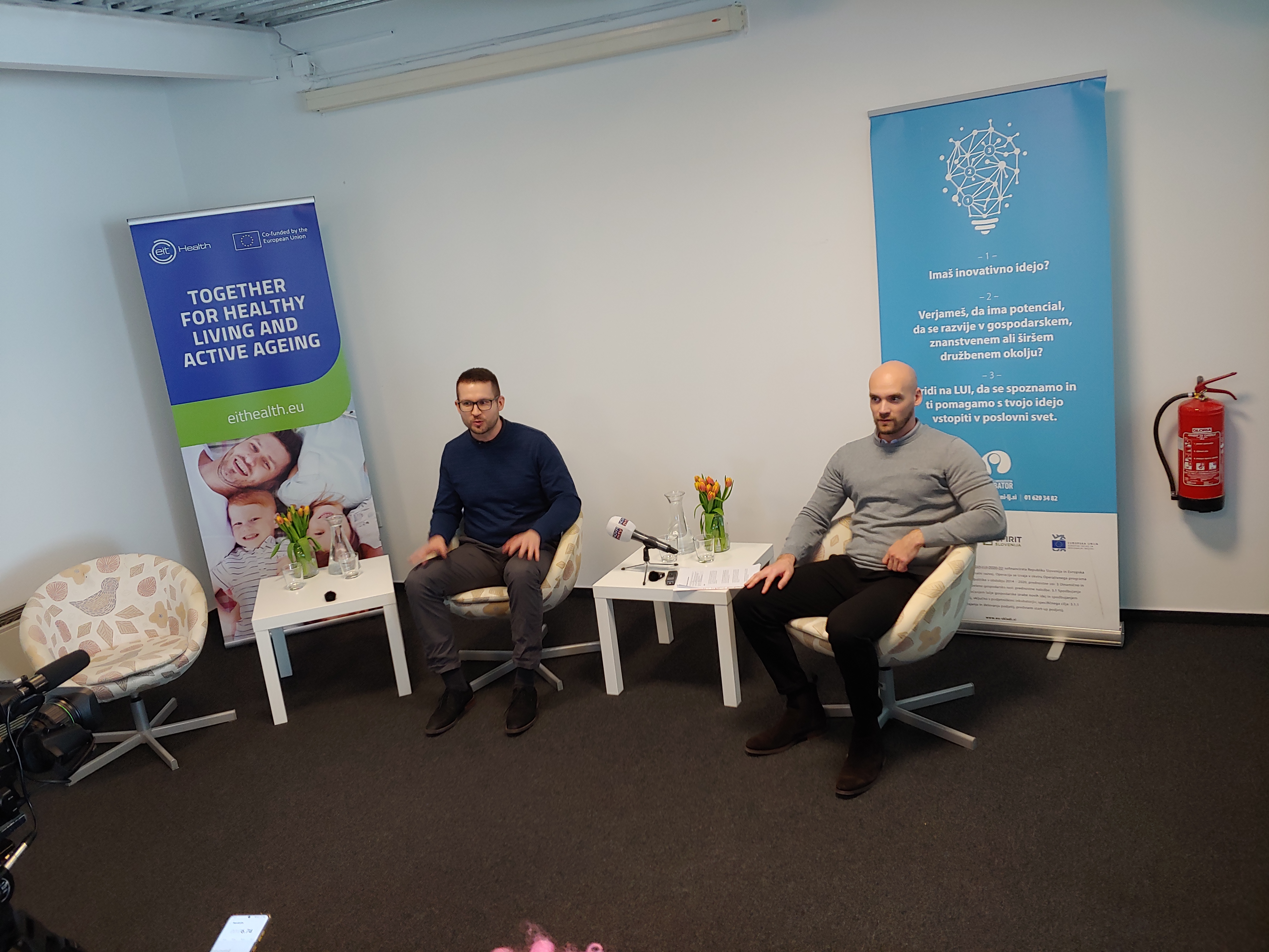 ljubljanski univerzitetni inkubator,inovacije,startup,gregor majdič,igor papič,Jakob Gajšek,novinarska konferenca,deeptech alliance