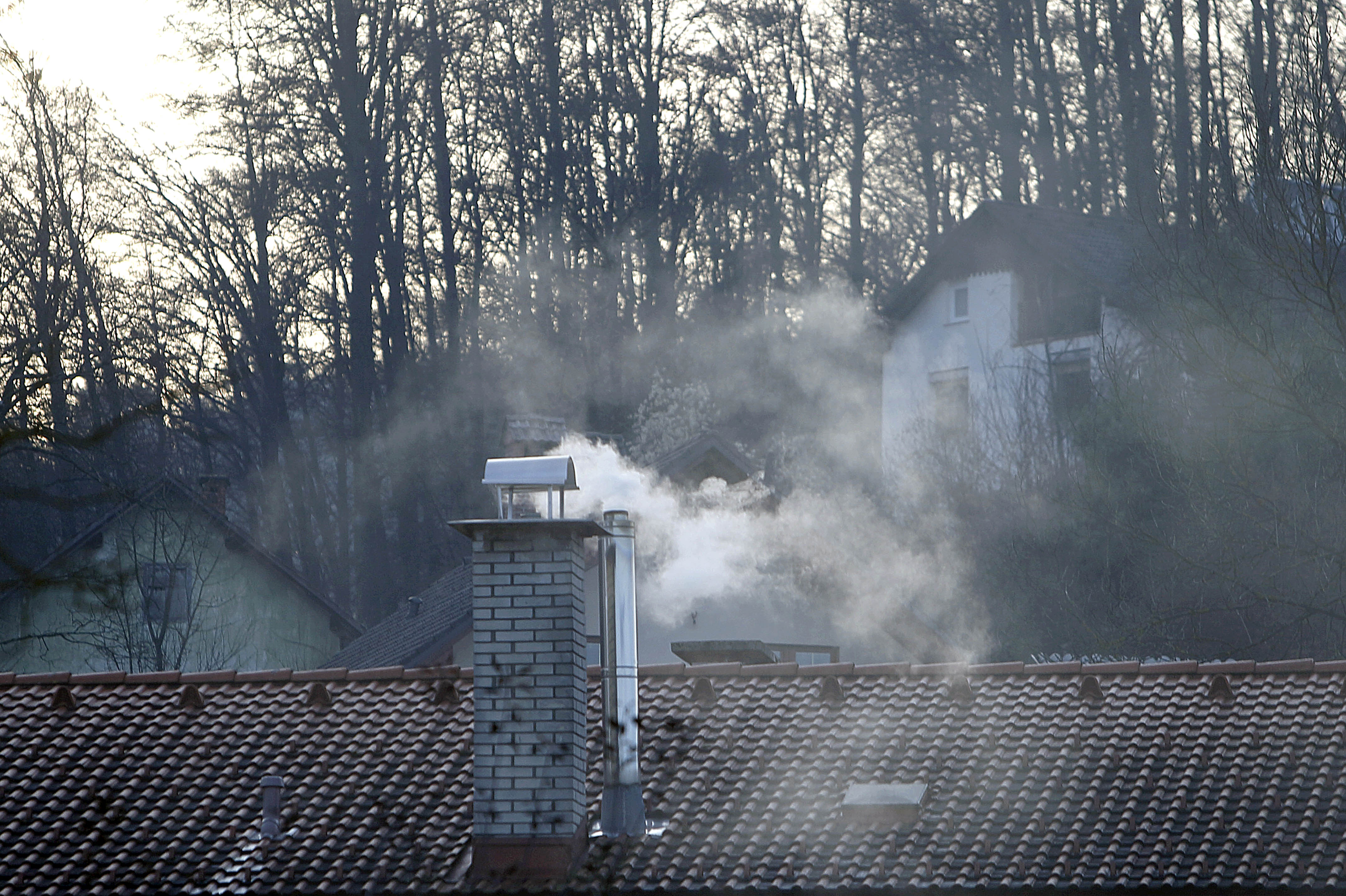 onesnažen zrak, onesnaženje, dim, dimnik