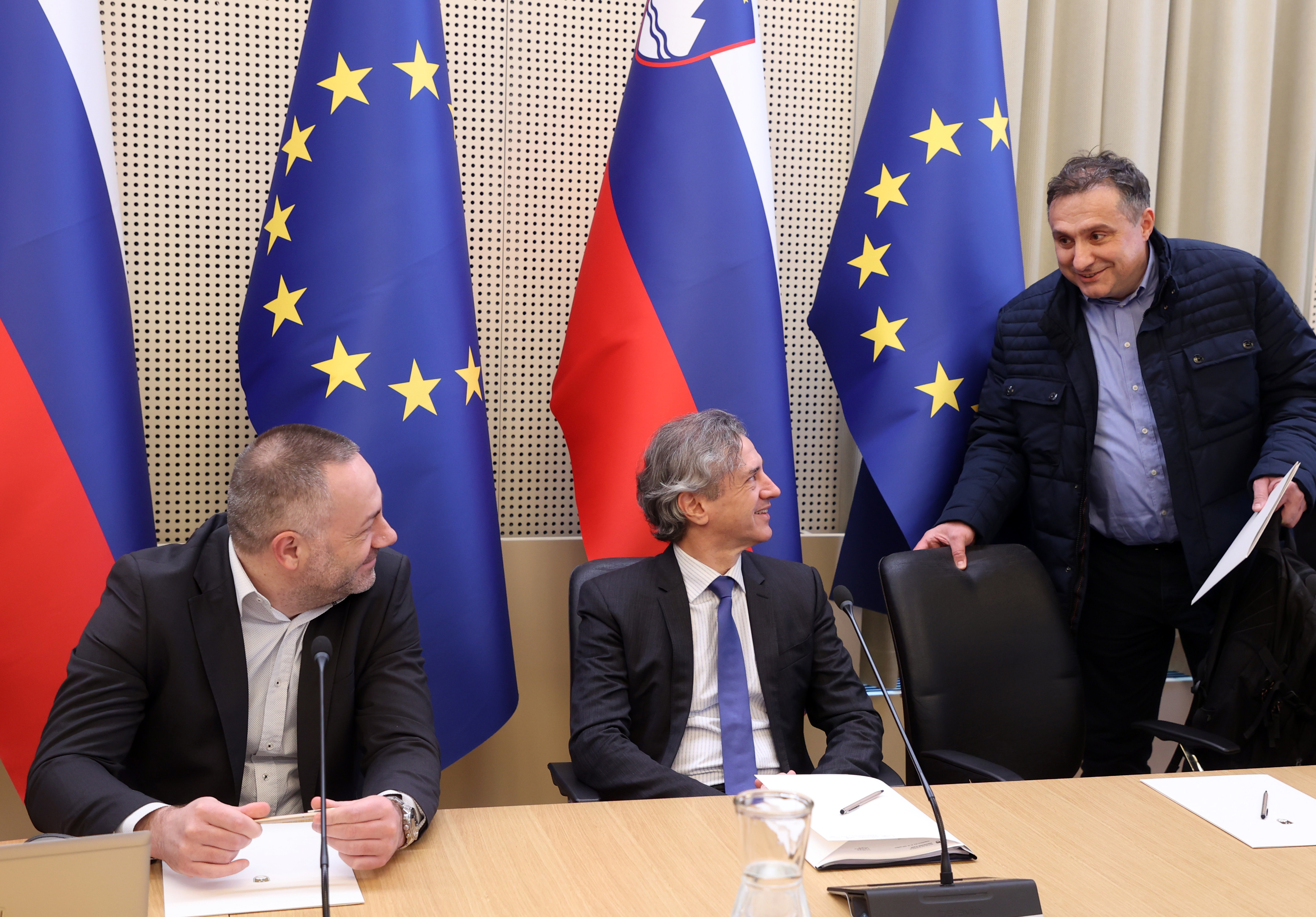 Erik Brecelj, Robert Golob, Danijel Bešič Loredan