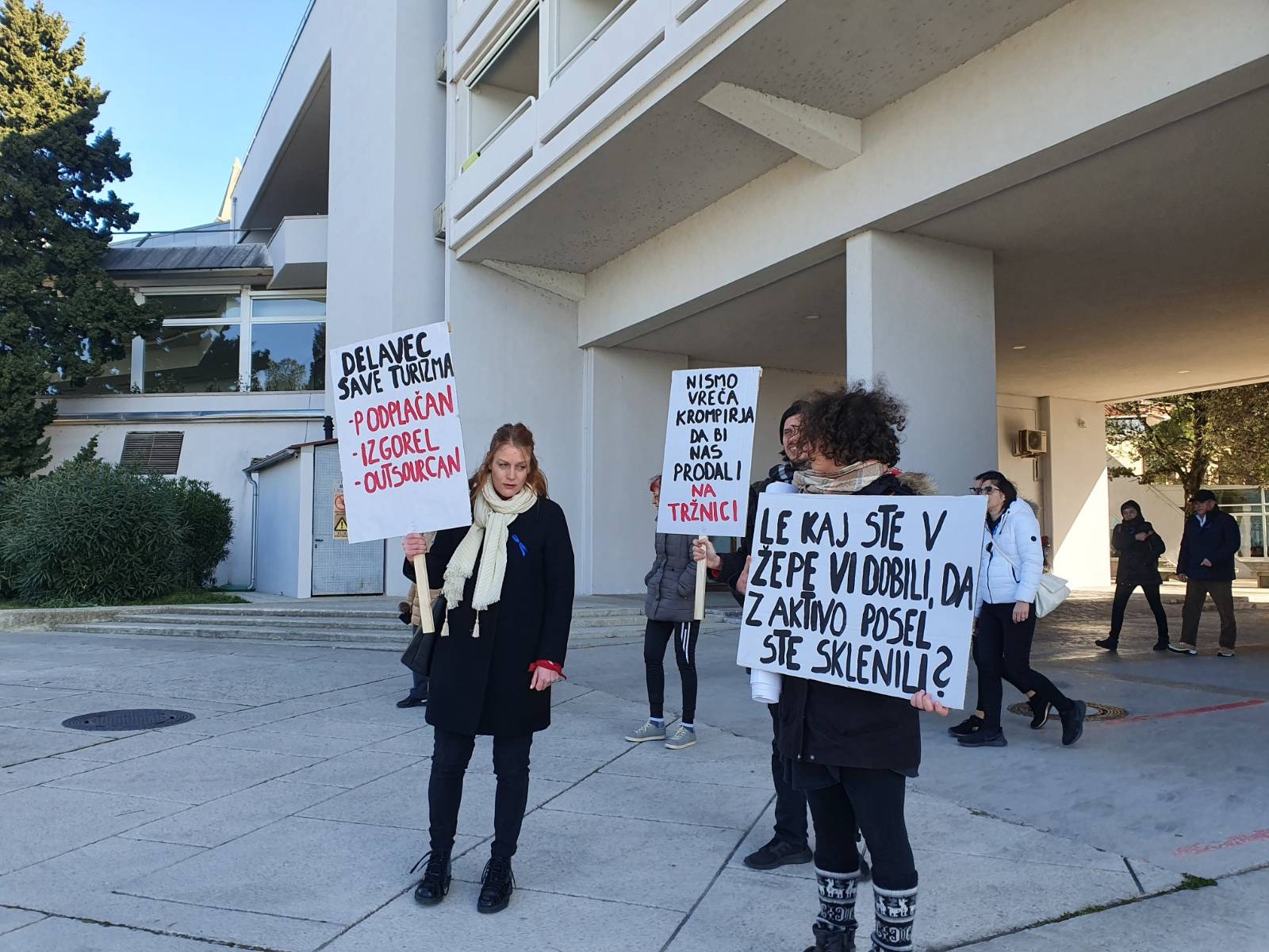 stavka v Hotelu Bernardin