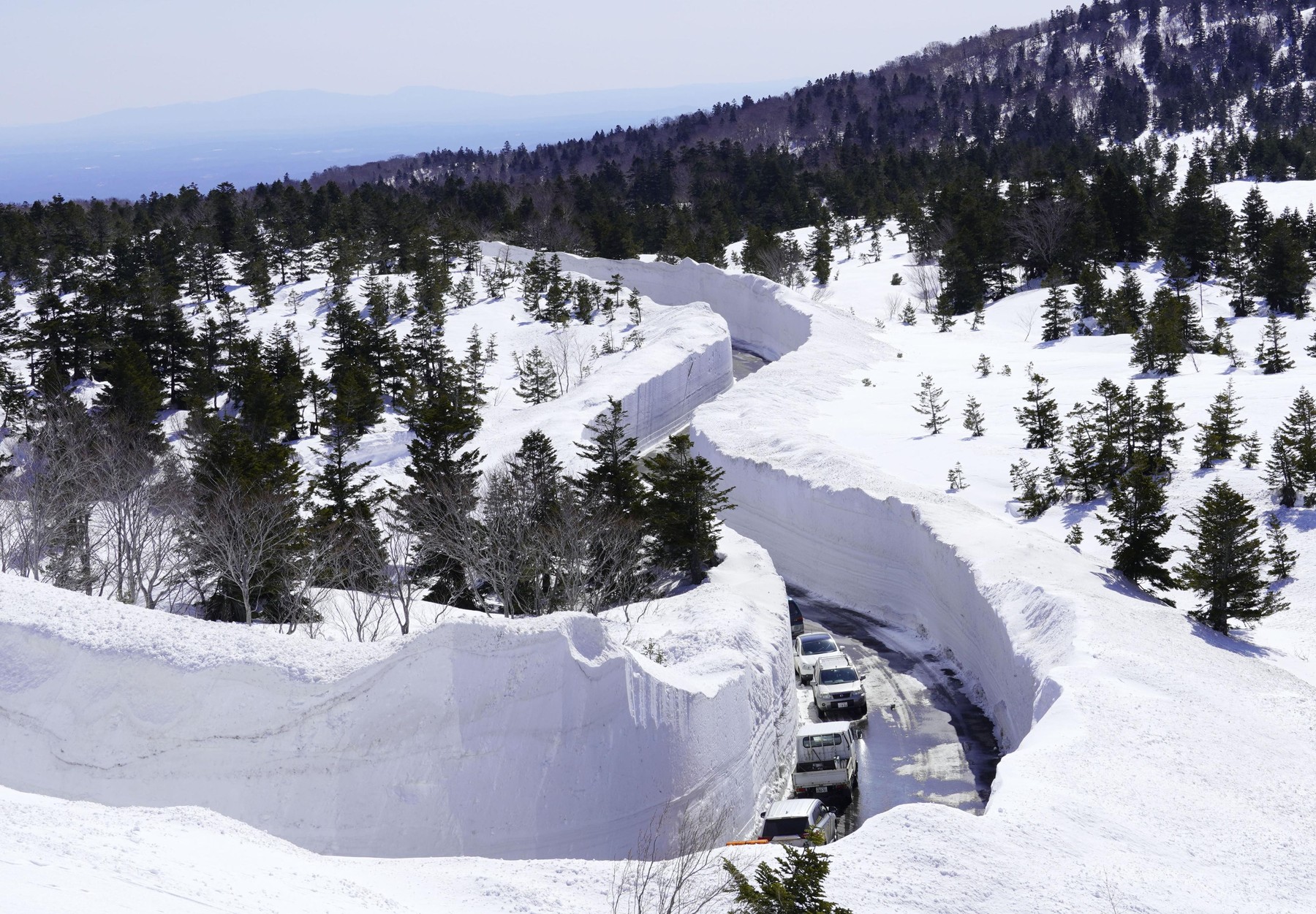 Aomori, sneg, zima, Japonska