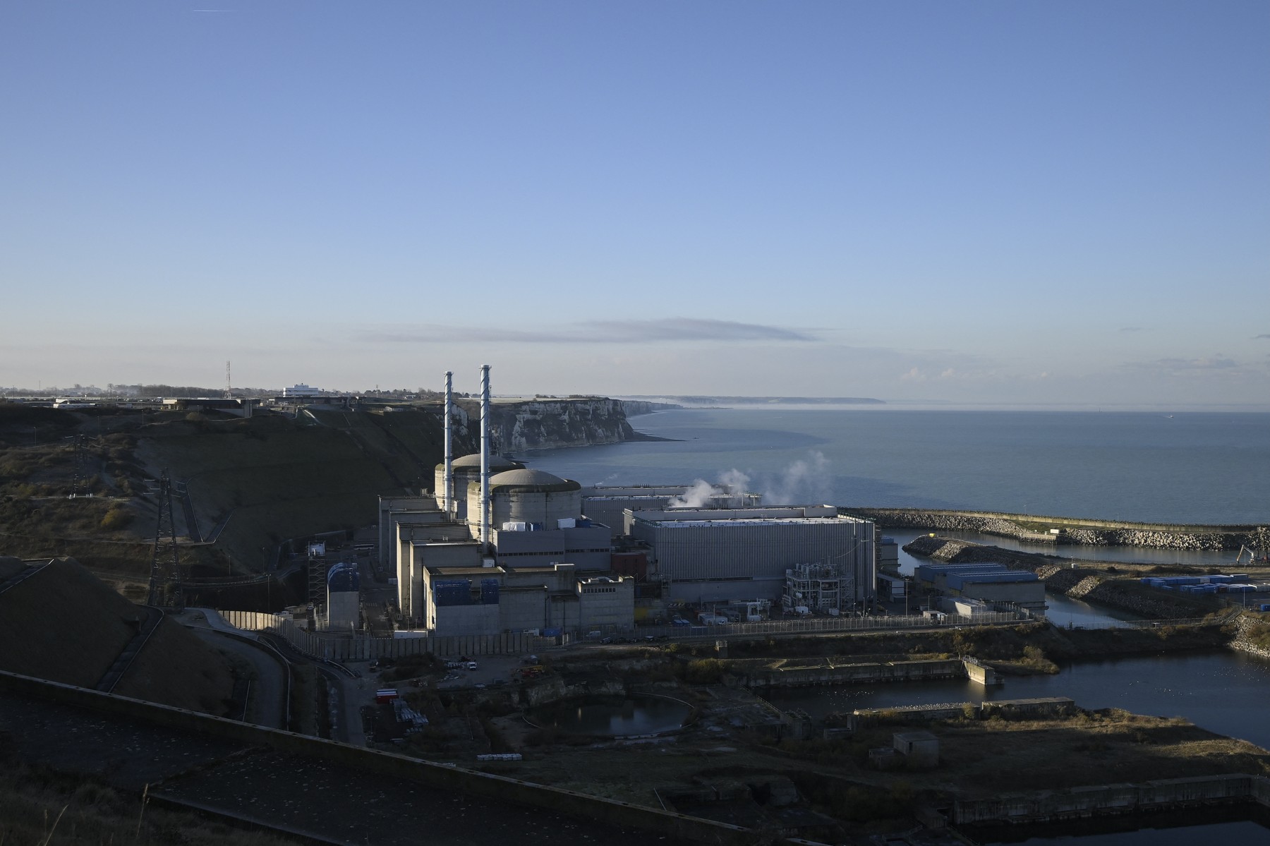 Bruno Le Maire And Luc Remont Visit To The Nuclear Power Station - Penly, France - 09 Dec 2022