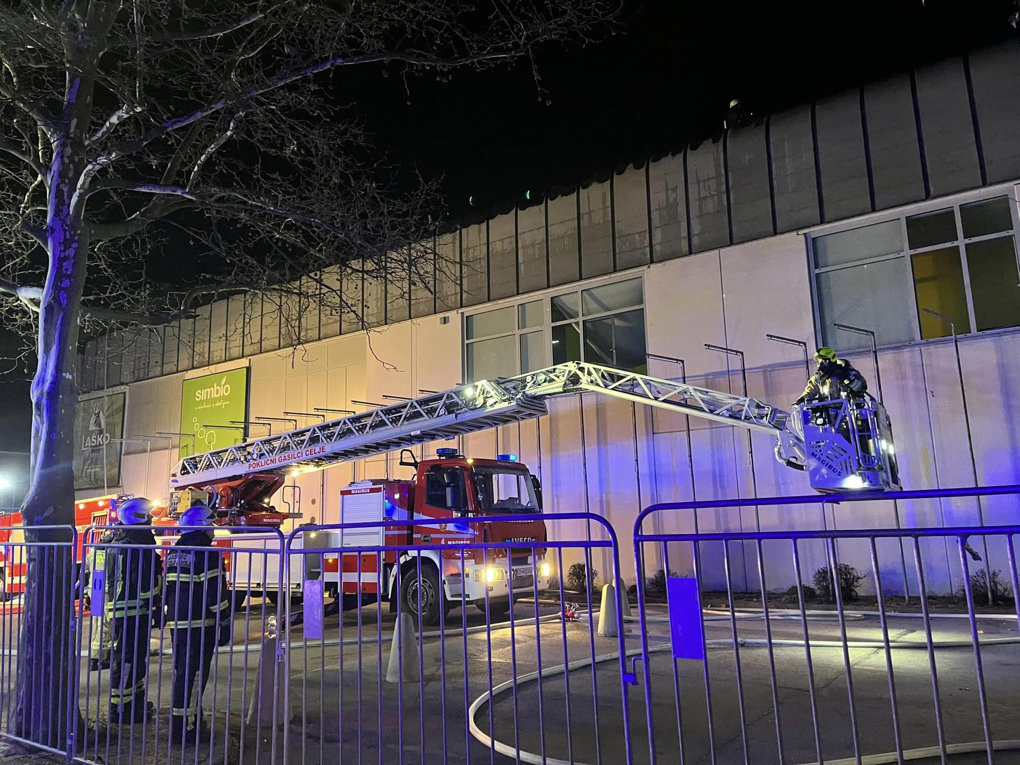 požar, Celjski sejem, dvorana Golovec