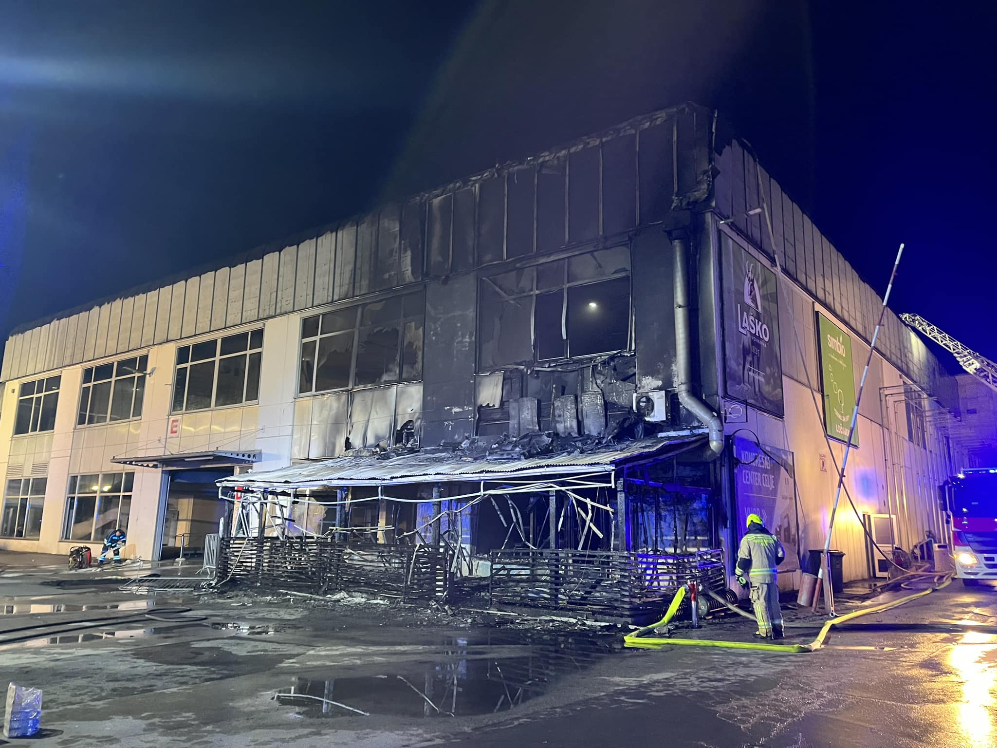 požar, Celjski sejem, dvorana Golovec