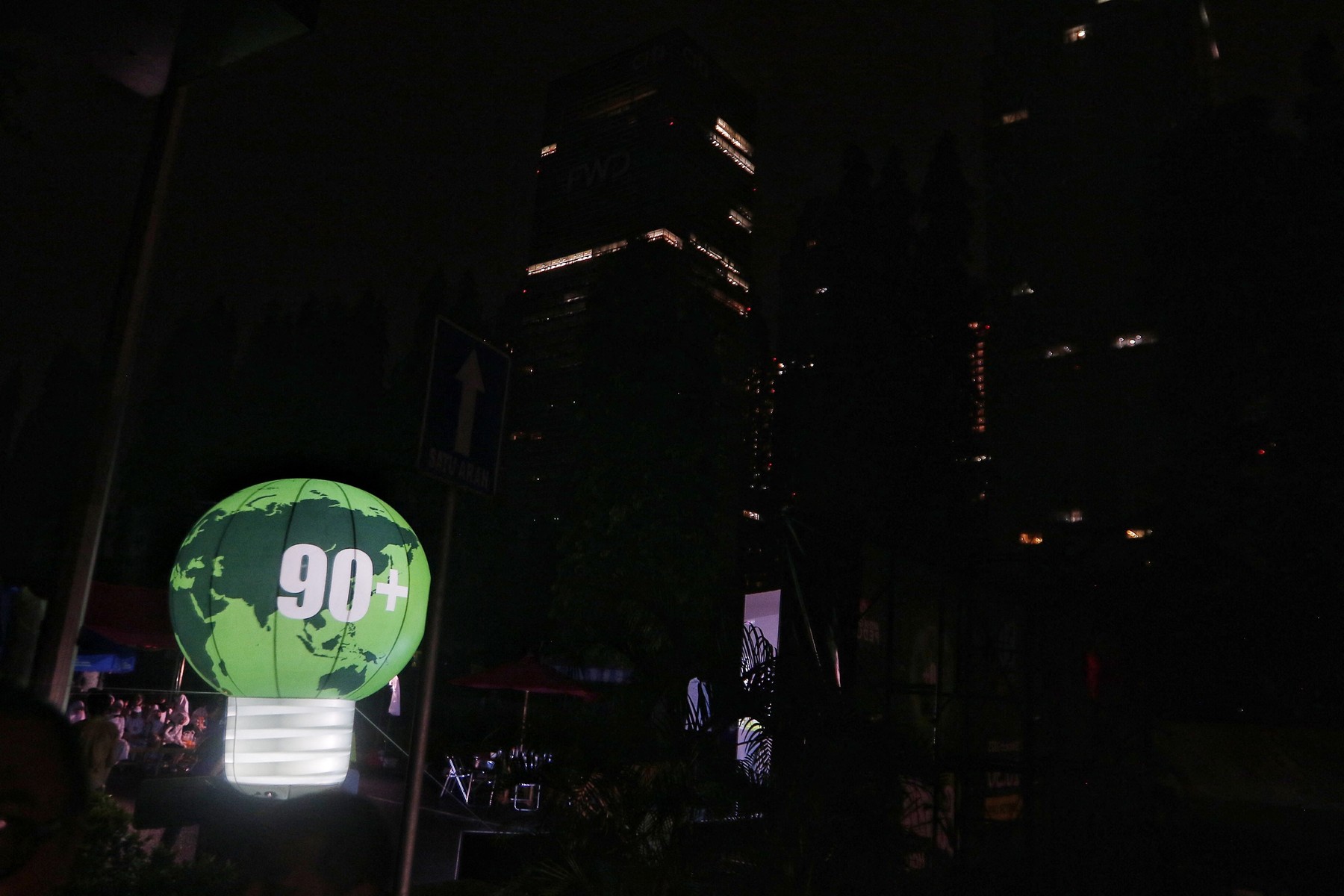 Jakarta, Indonezija, ura za zemljo