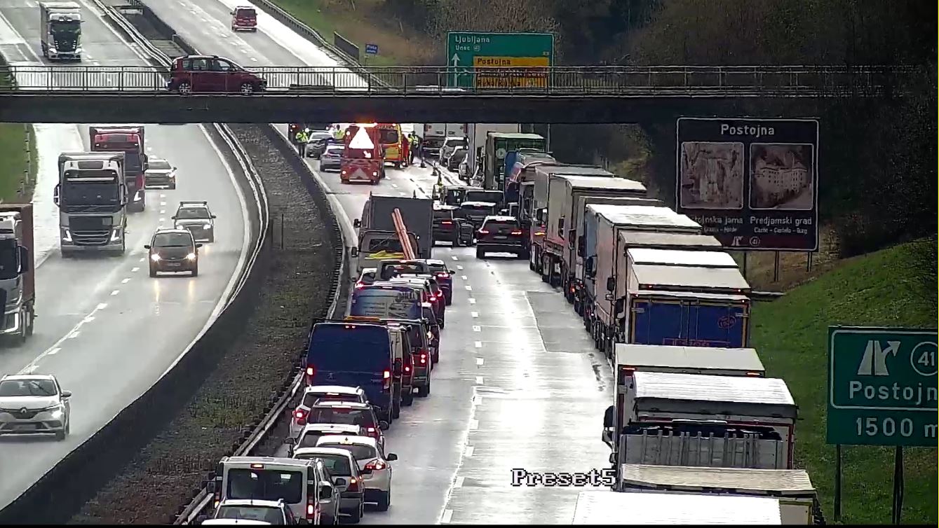 zastoj, primorska avtocesta