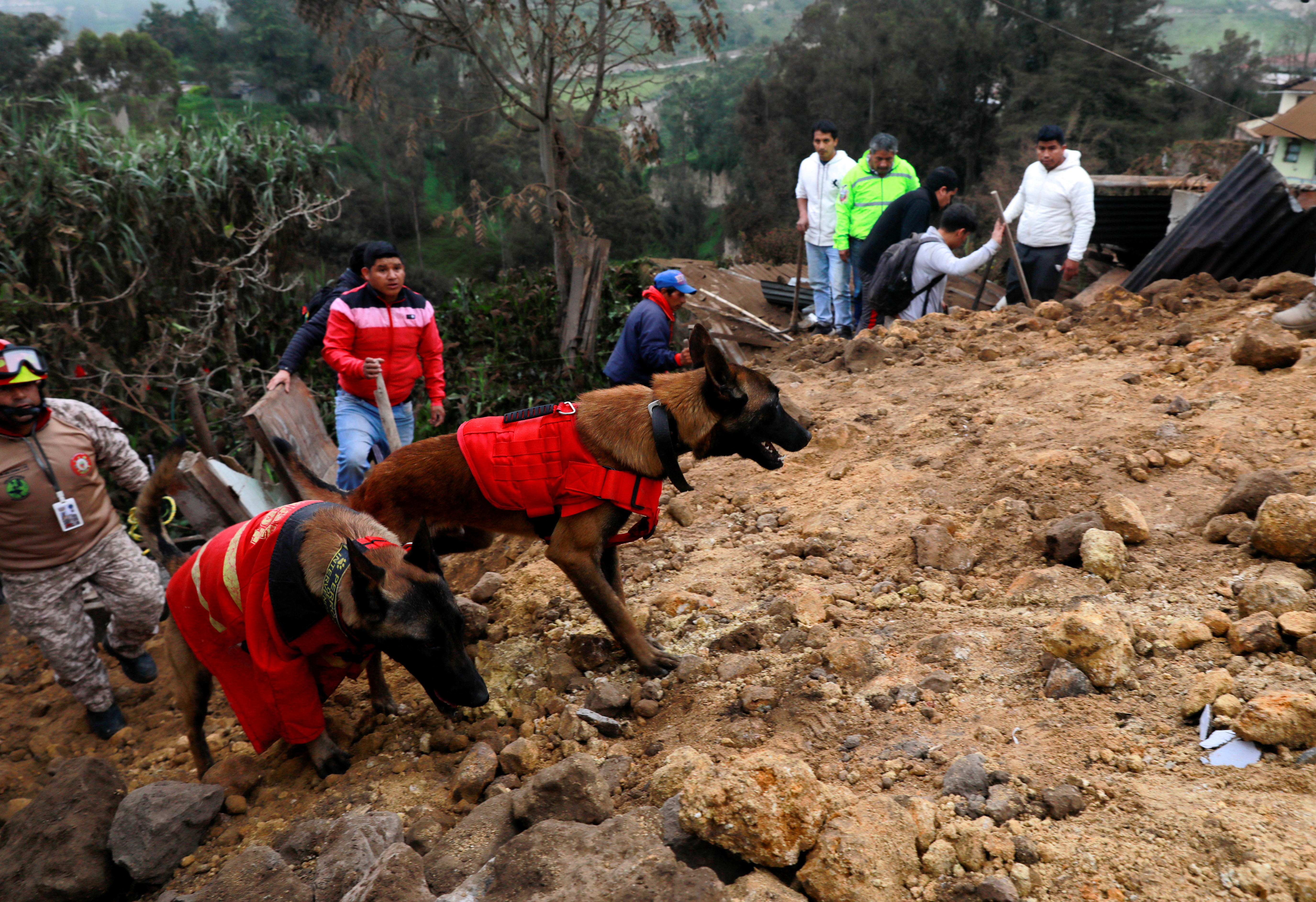 Zemeljski plaz v Ekvadorju
