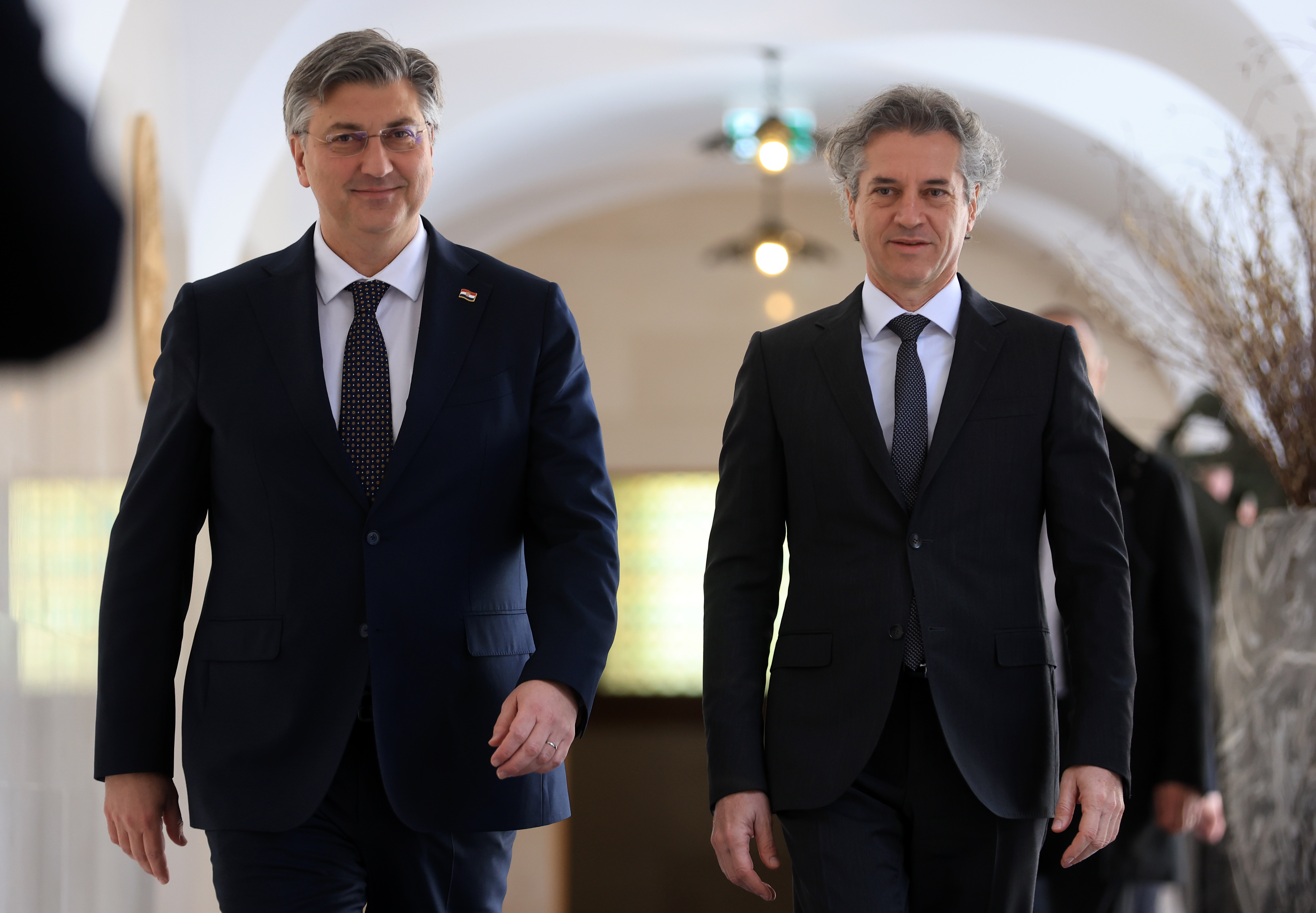 Andrej Plenković in Robert Golob