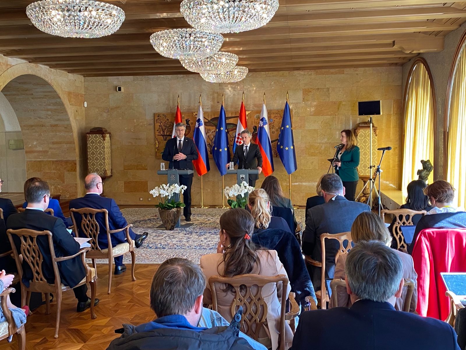 Andrej Plenković in Robert Golob