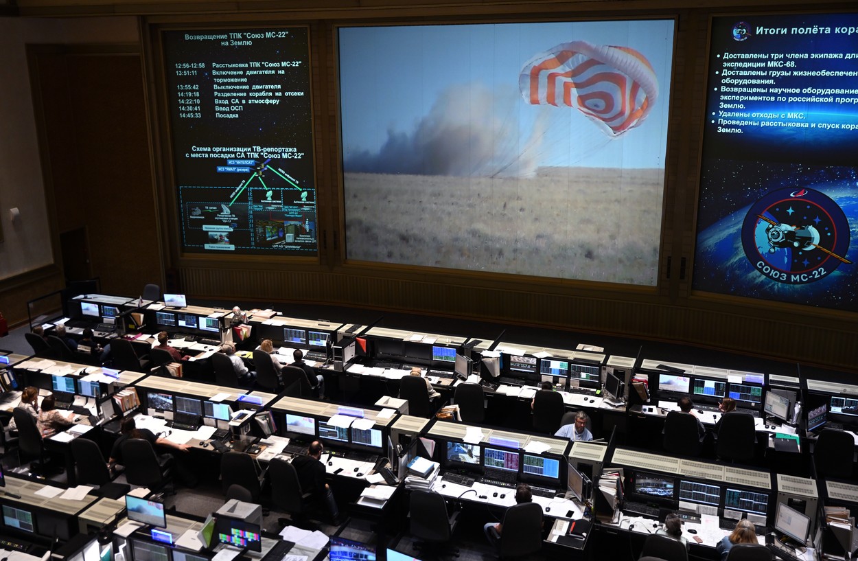 pristanek, ruska kapsula, sojuz