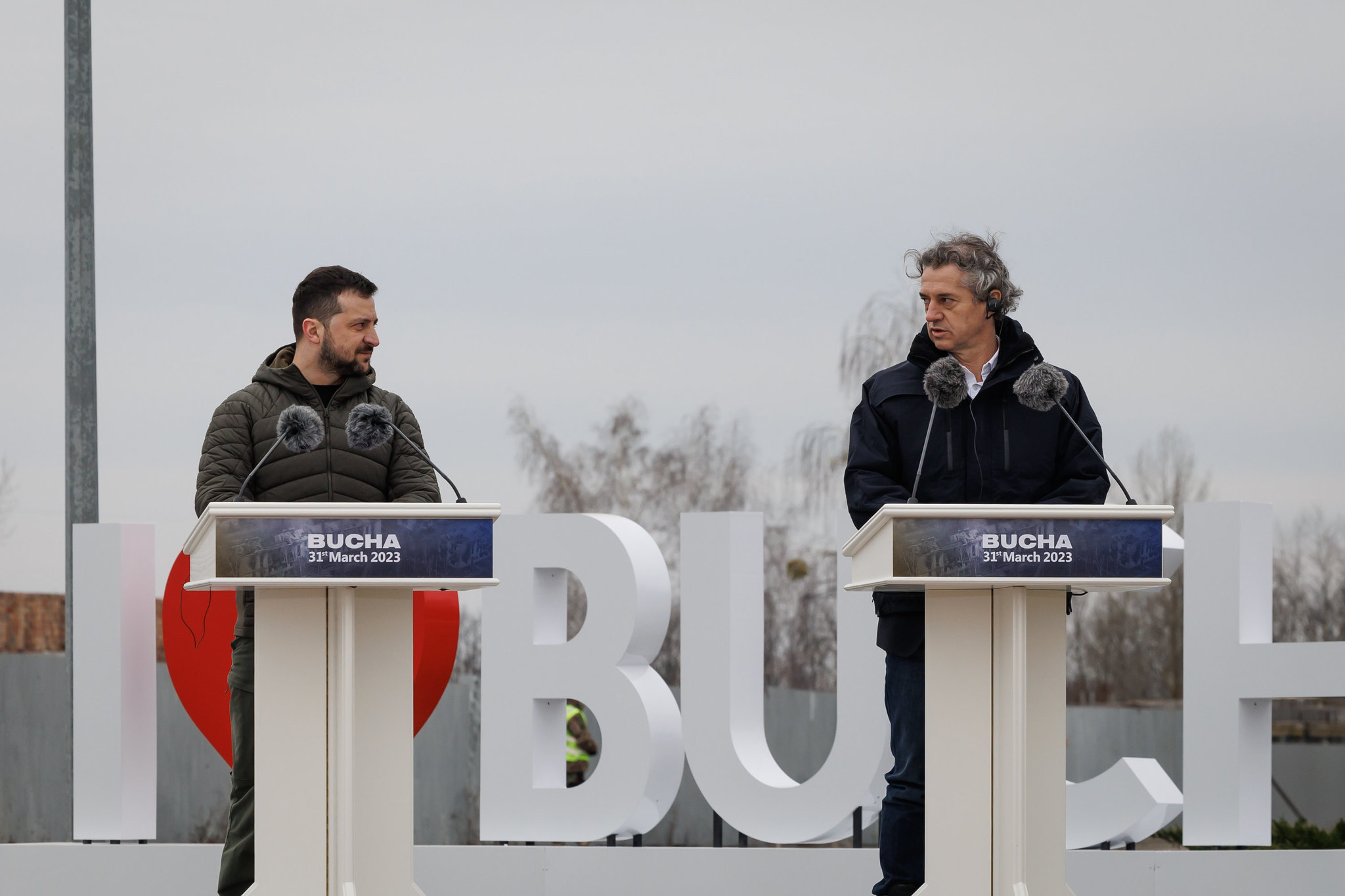 Robert Golob, Ukrajina, Volodimir Zelenski, Buča,