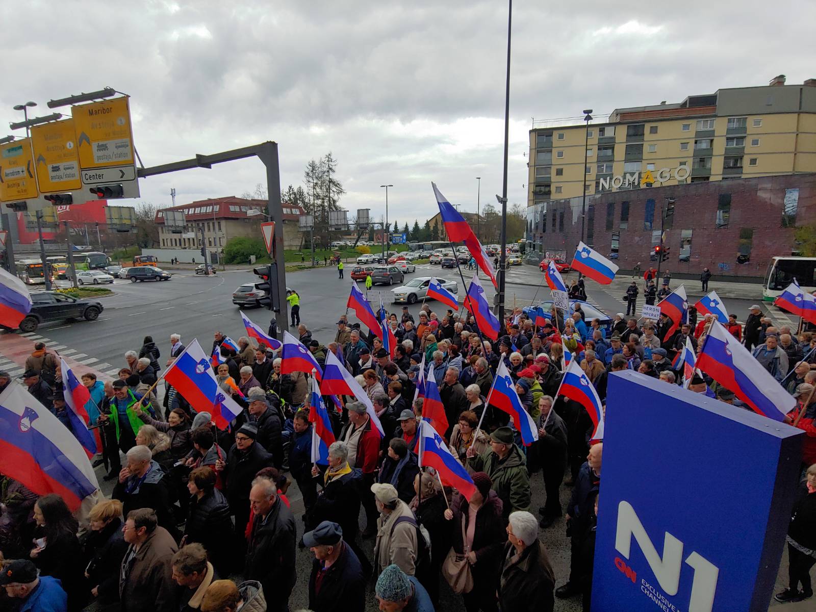 ljubljana,upokojenci,protest
