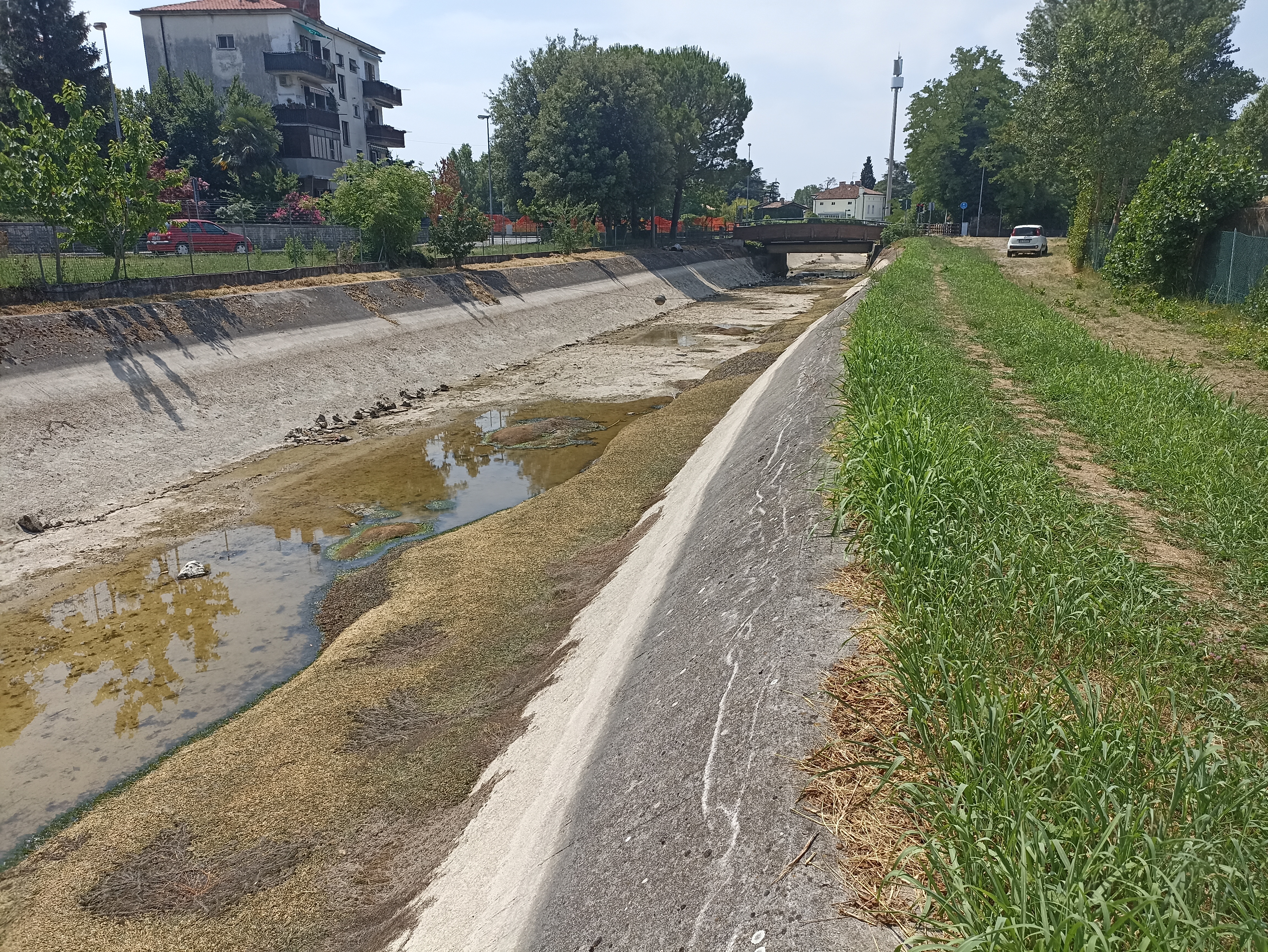 Soča, namakanje, jez v Zagraju, suša