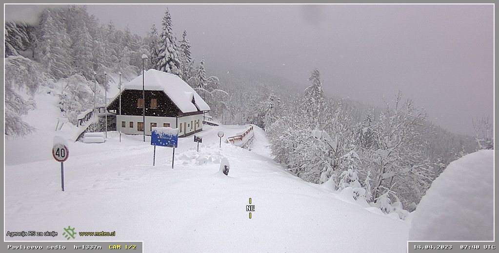 Pavličevo sedlo (Vir: ARSO)