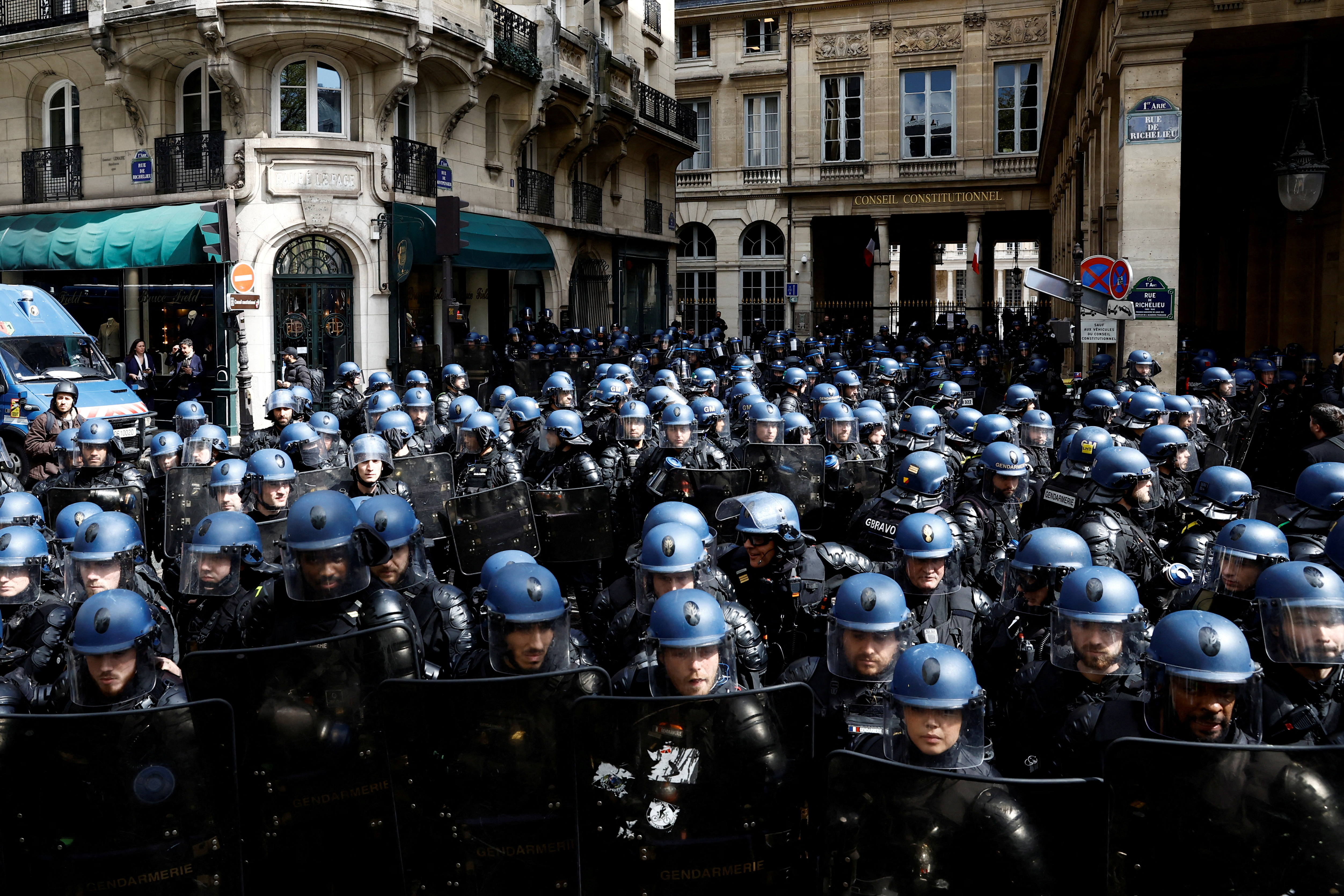 Twelfth day of national strike and protest in France against pension reform