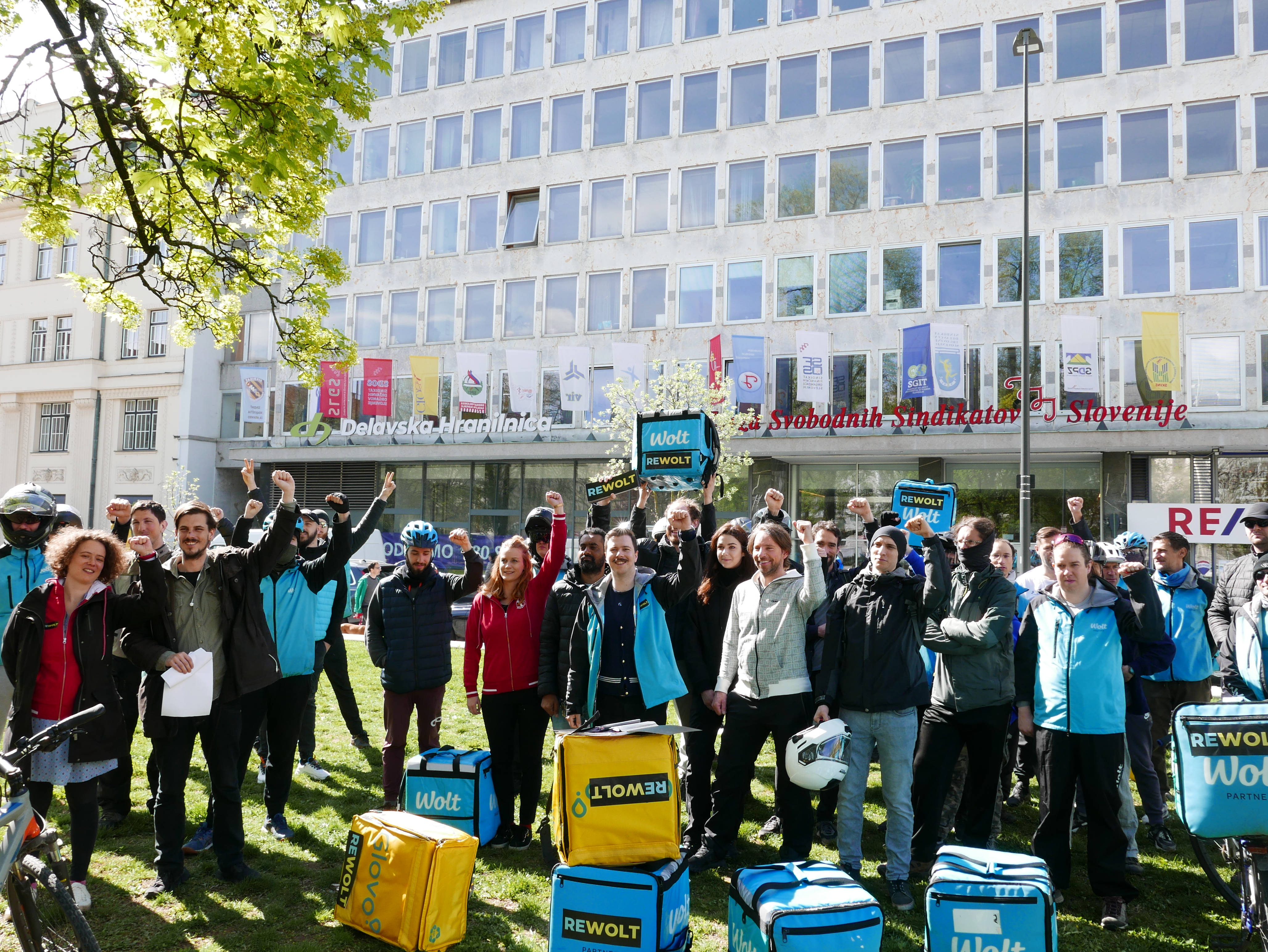 glovo, wolt, dostavljavci, sindikat