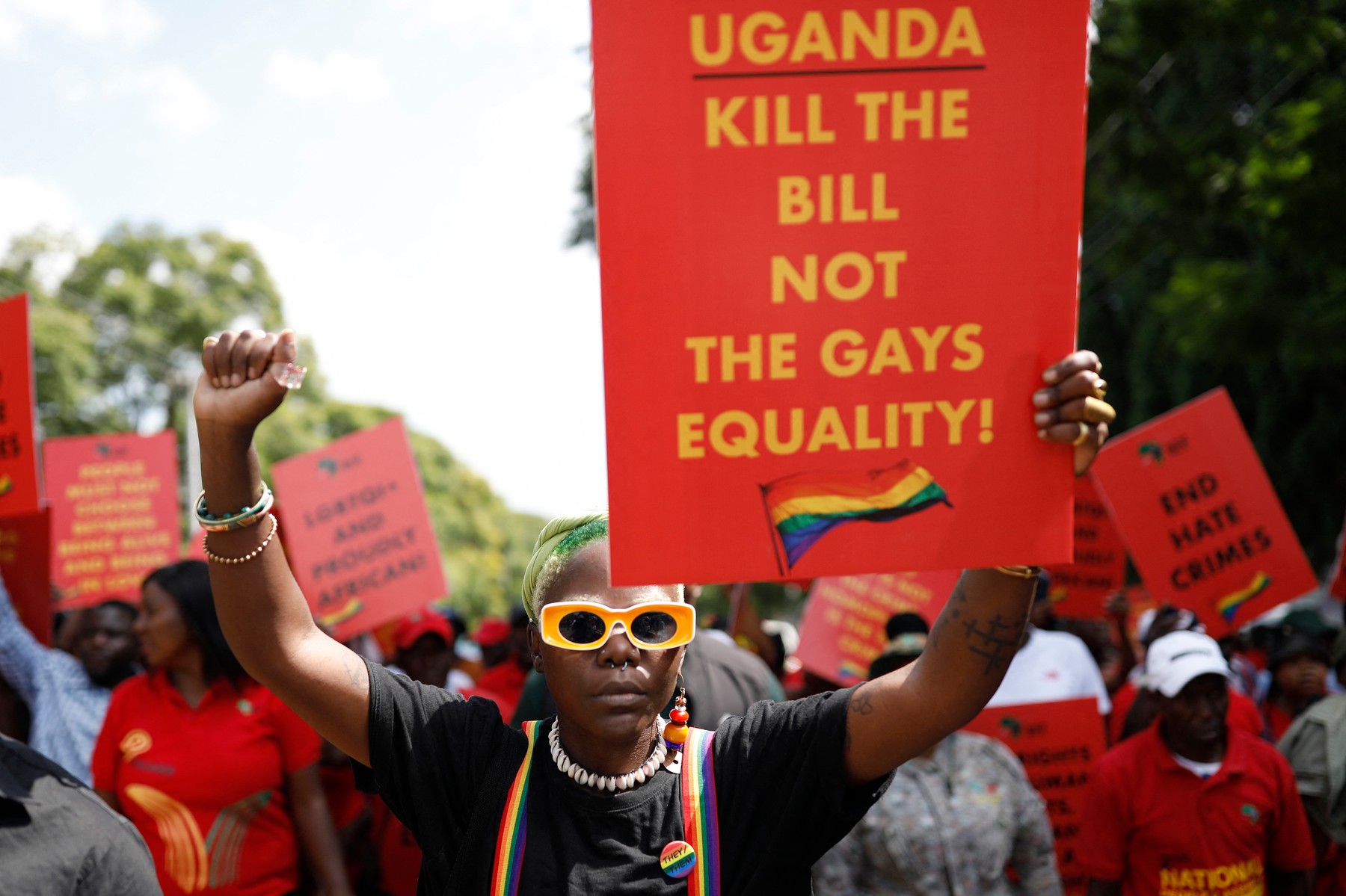 protest, uganda, lgbt, zakon