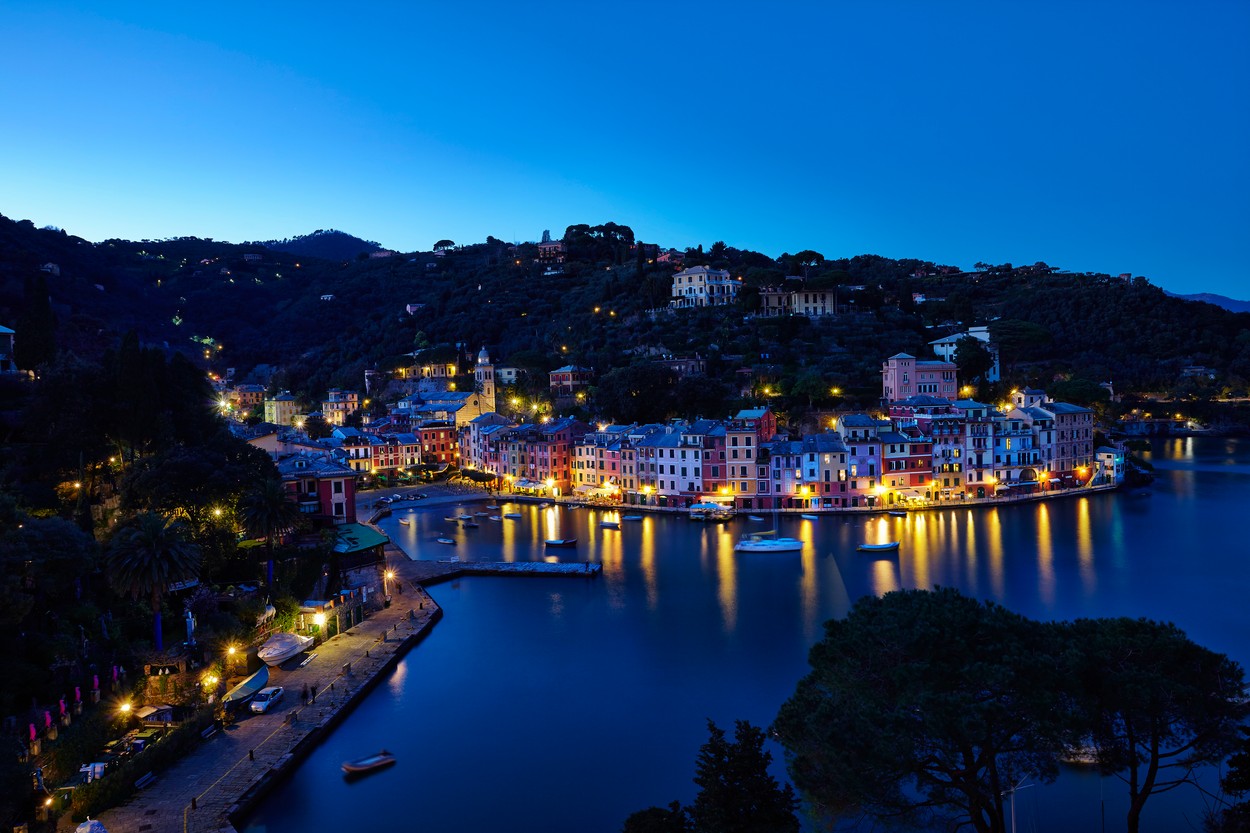 Portofino,italija,noč,obala,morje