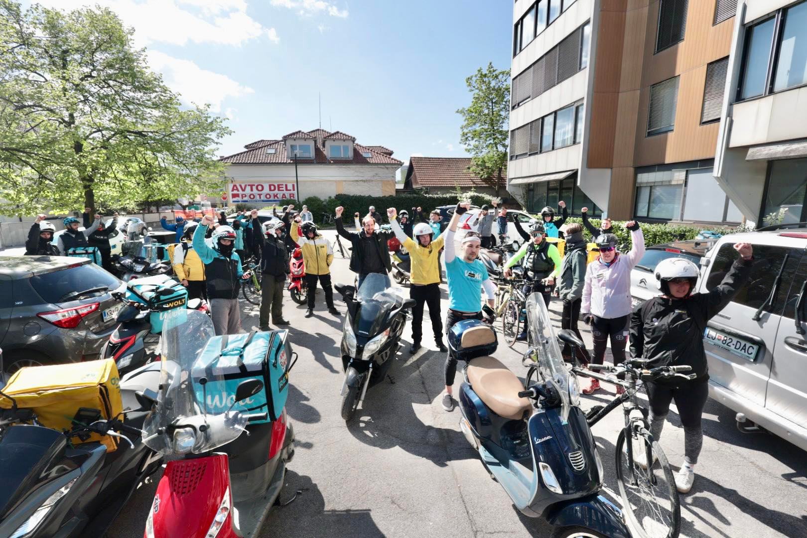 Sindikat dostavljavcev, Wolt, Glovo