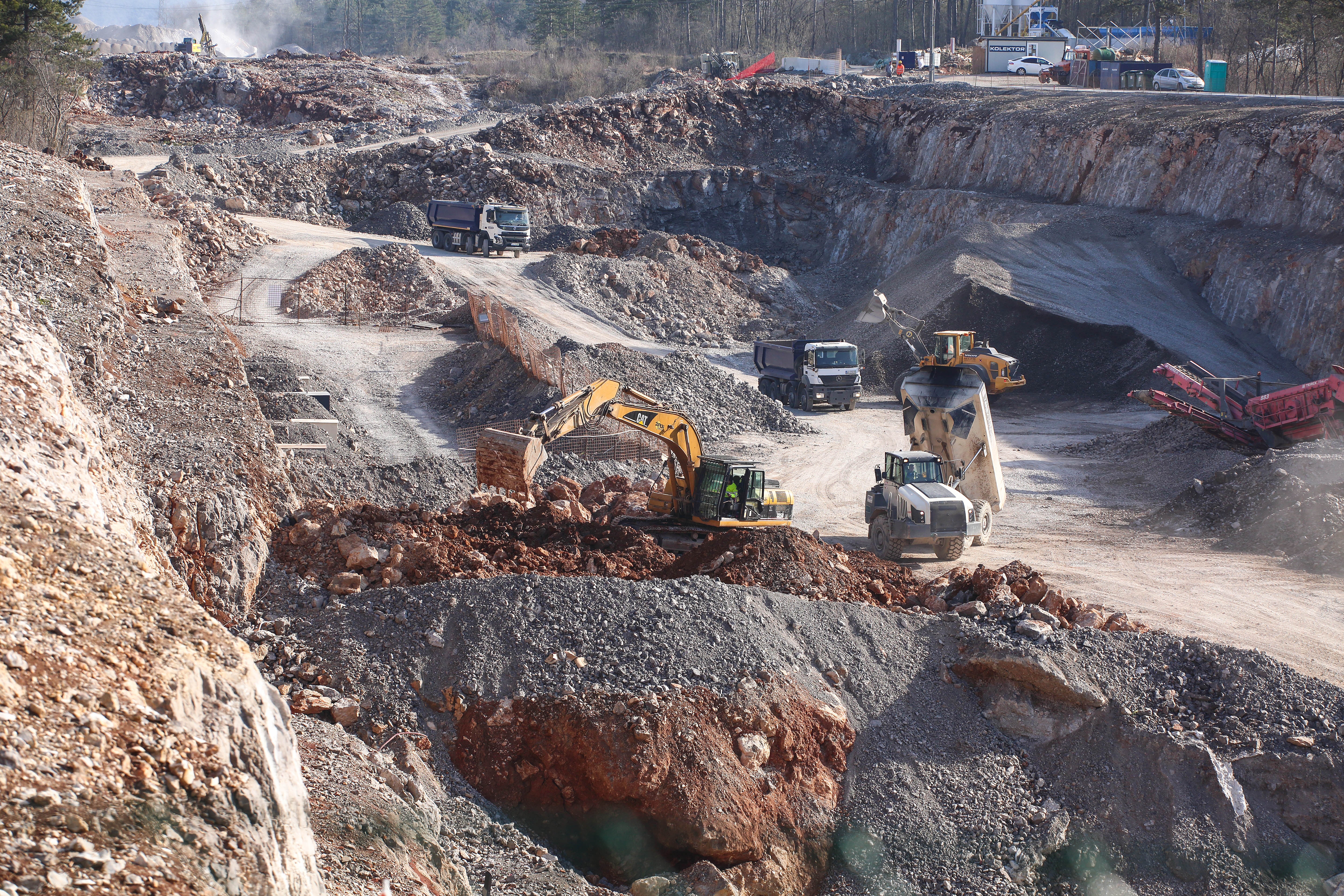 Predor Lokev, drugi tir, gradbišče