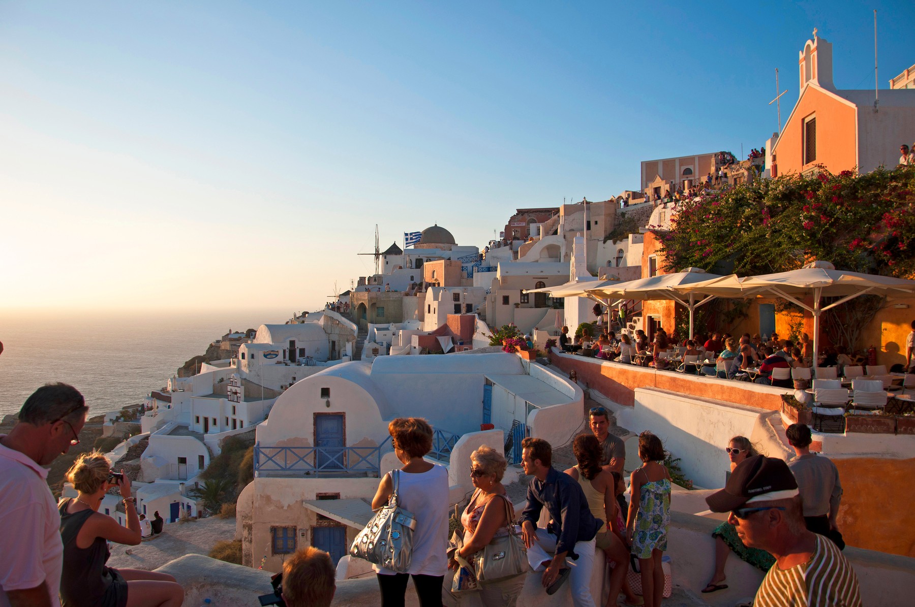 Santorini, Grčija, vulkan