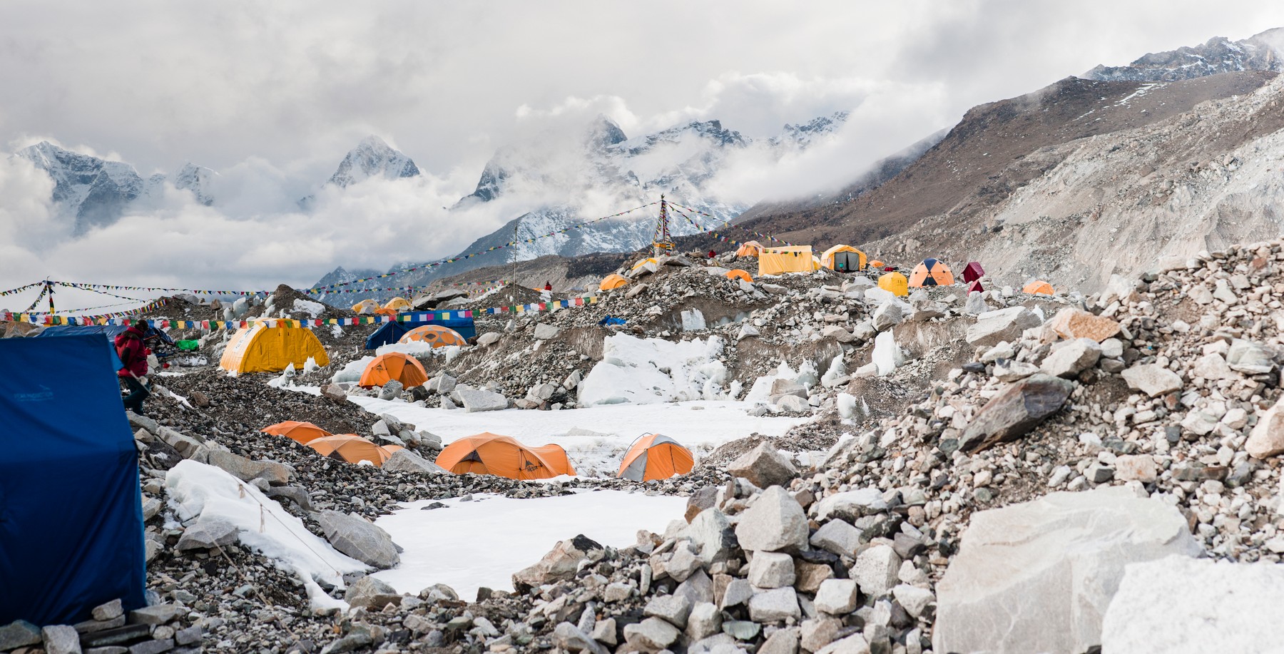 Mount Everes, bazni tabor, alpinizem