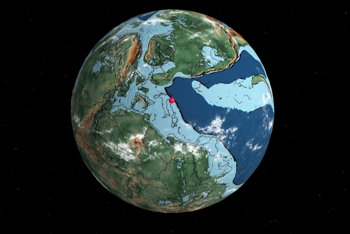 zemlja, zgodovina, Ancient Earth Globe