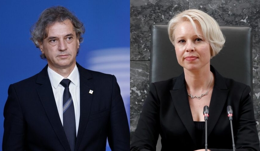 Robert Golob in Urška Klakočar Zupančič