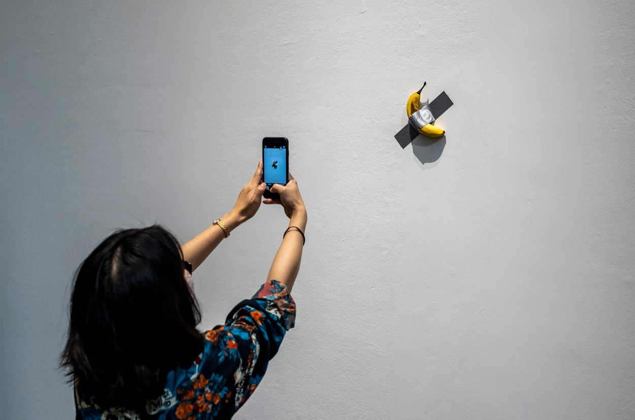 Maurizio Cattelan art exhibition in Beijing