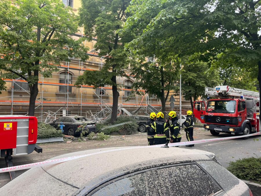 Porušena stavba v centru Zagreba