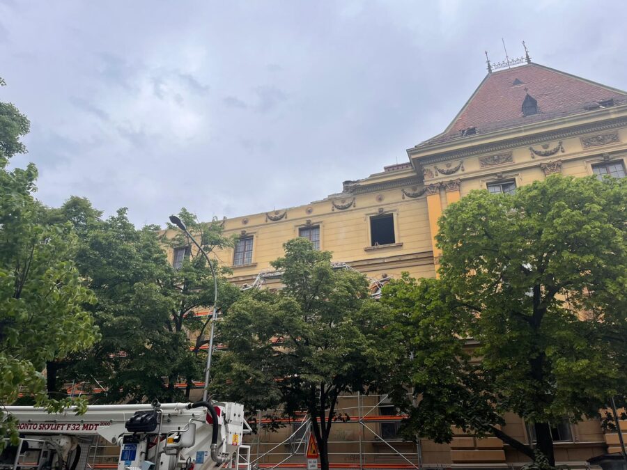 Porušena stavba v centru Zagreba
