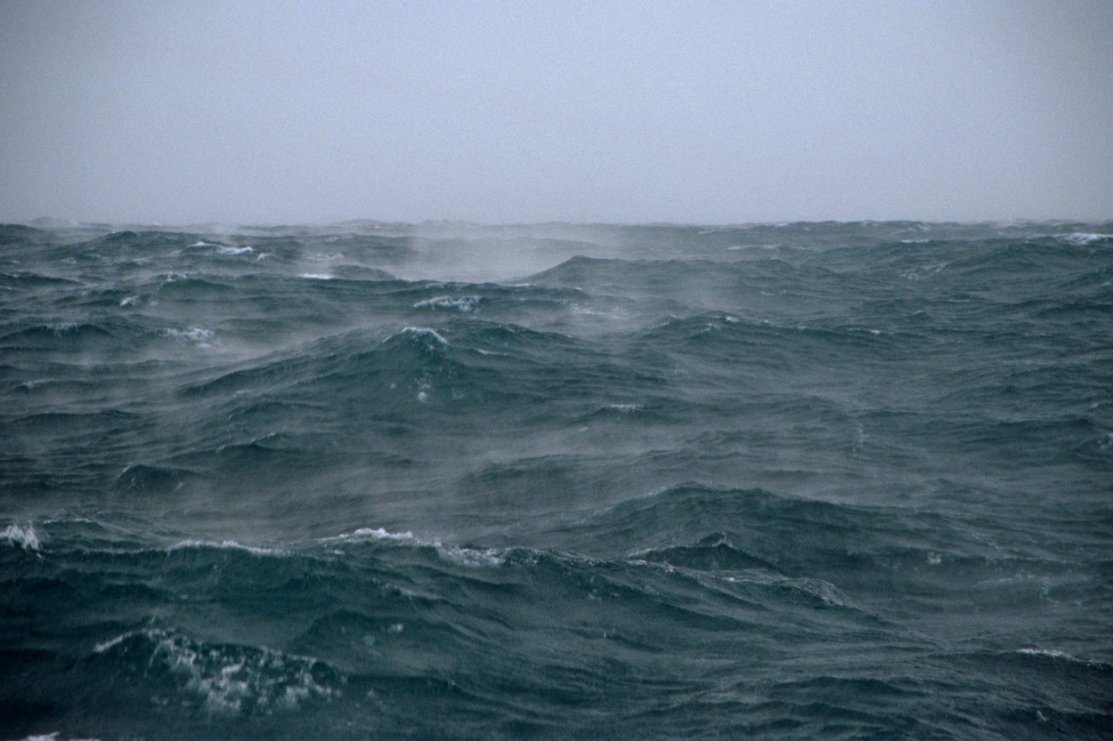Rough Waves in Bering Sea Western Alaska