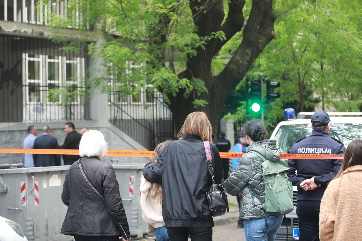 streljanje na osnovni šoli v Beogradu