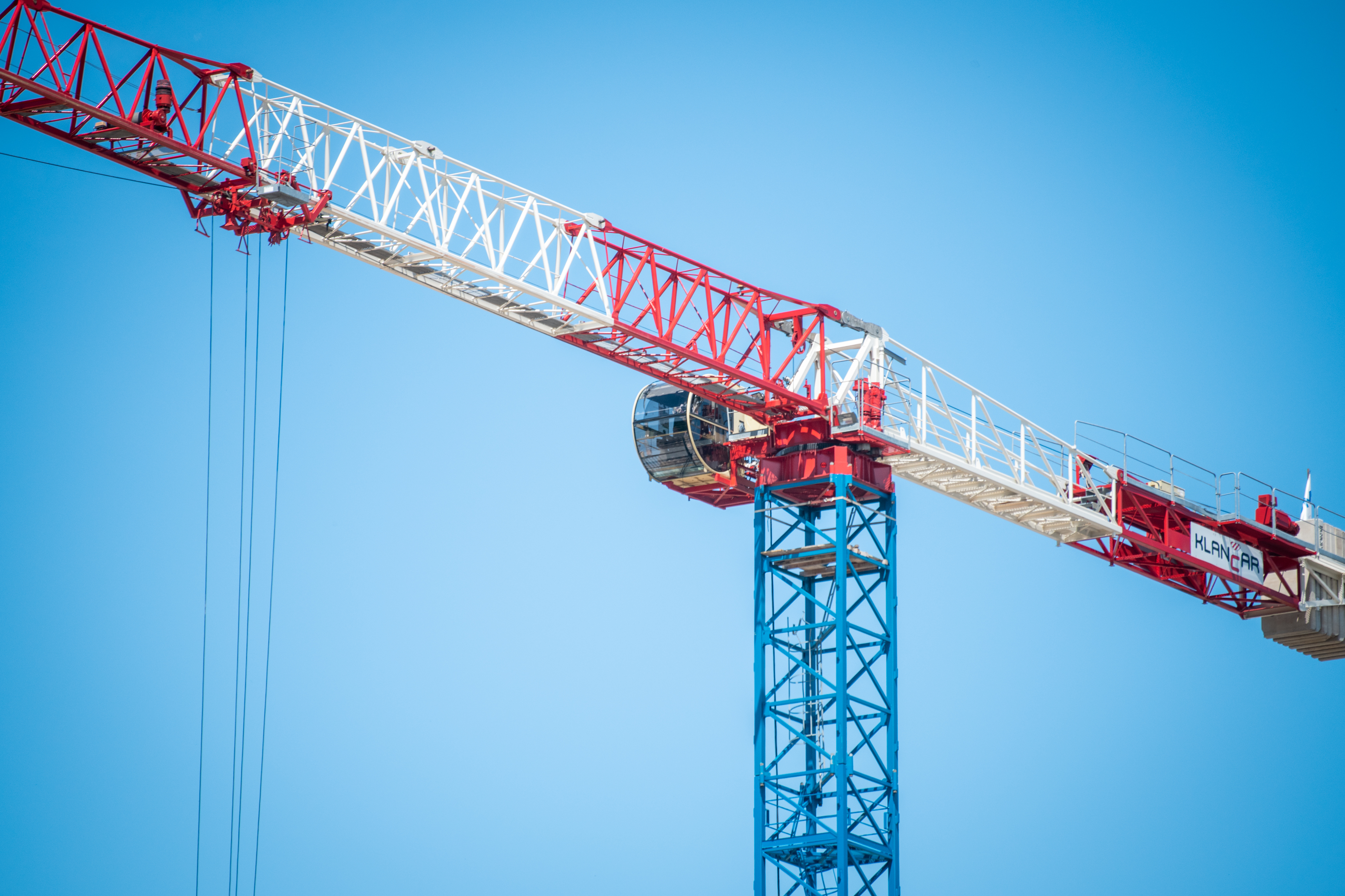 žerjav, gradbišče