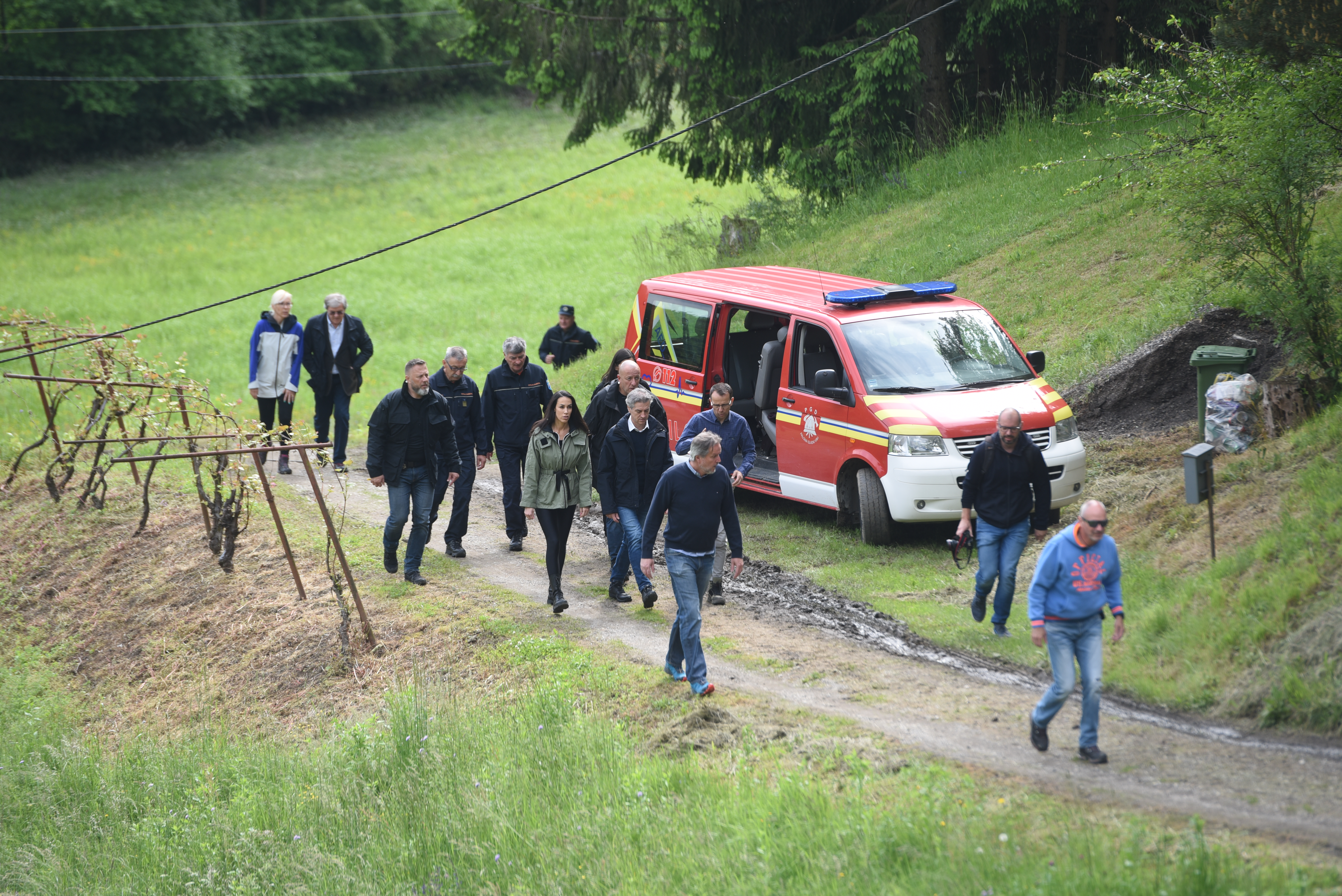 Golob si je ogledal plaz