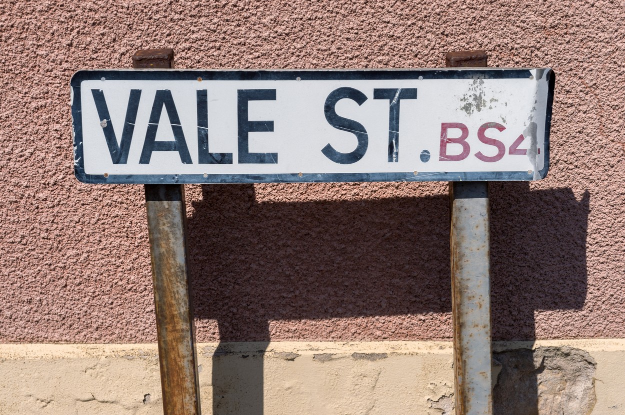 Ulica Vale v Bristolu