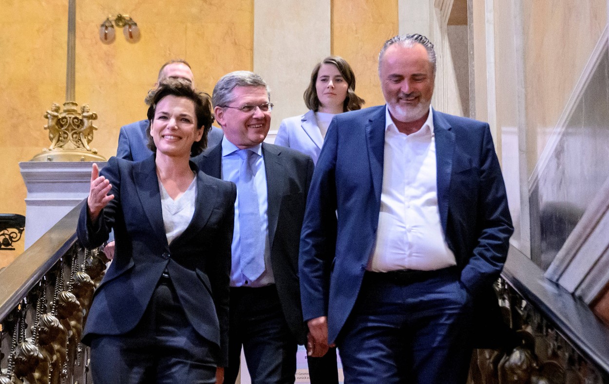 Pamela Rendi-Wagner in Hans Peter Doskozil