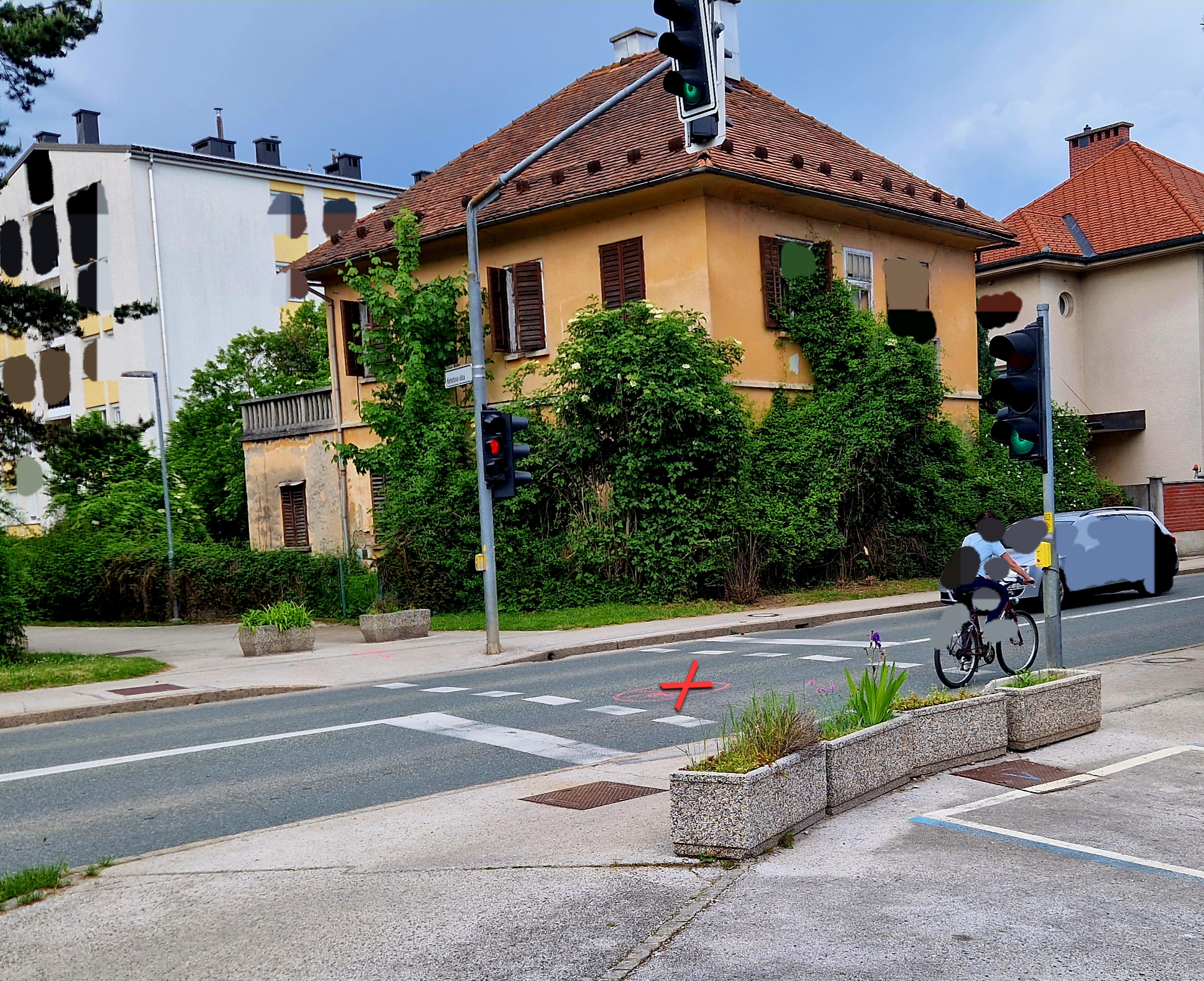 nesreča, prehod za pešce