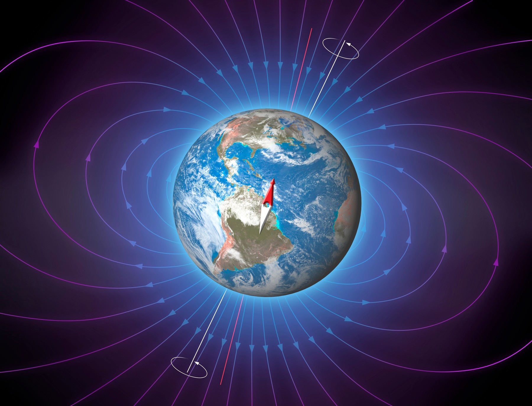 zemljino magnetno polje Zemlja