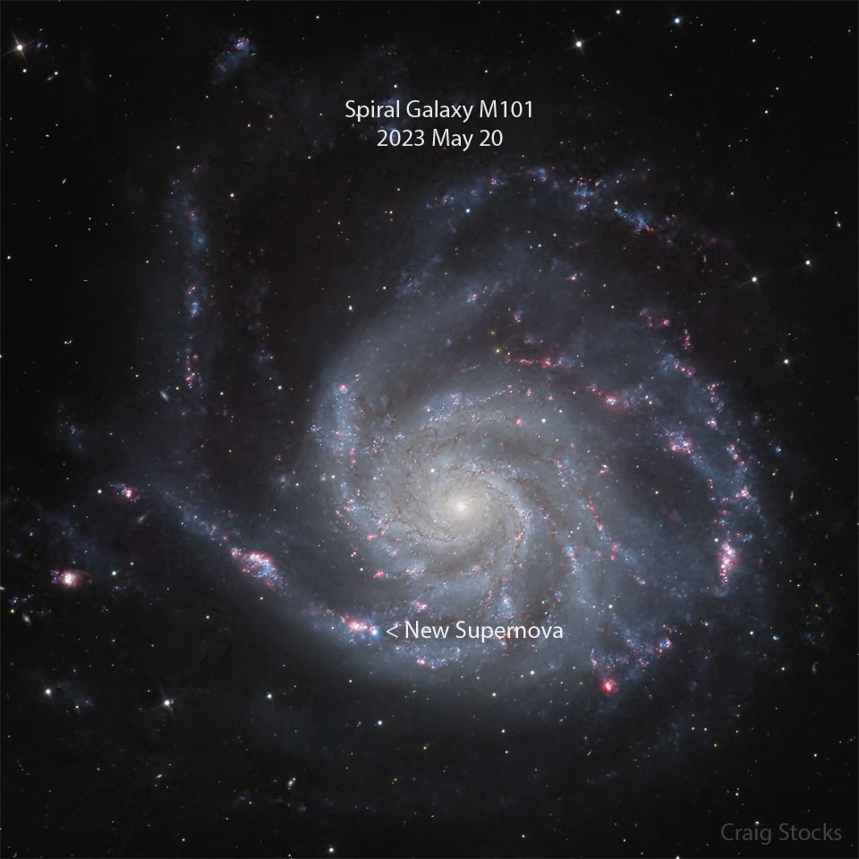 supernova, SN 2023ixf, galaksija M101, vesolje