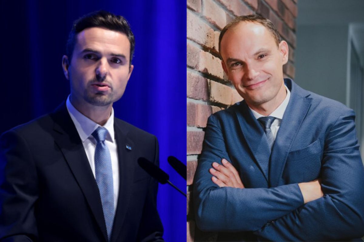 Matej Tonin in Anže Logar