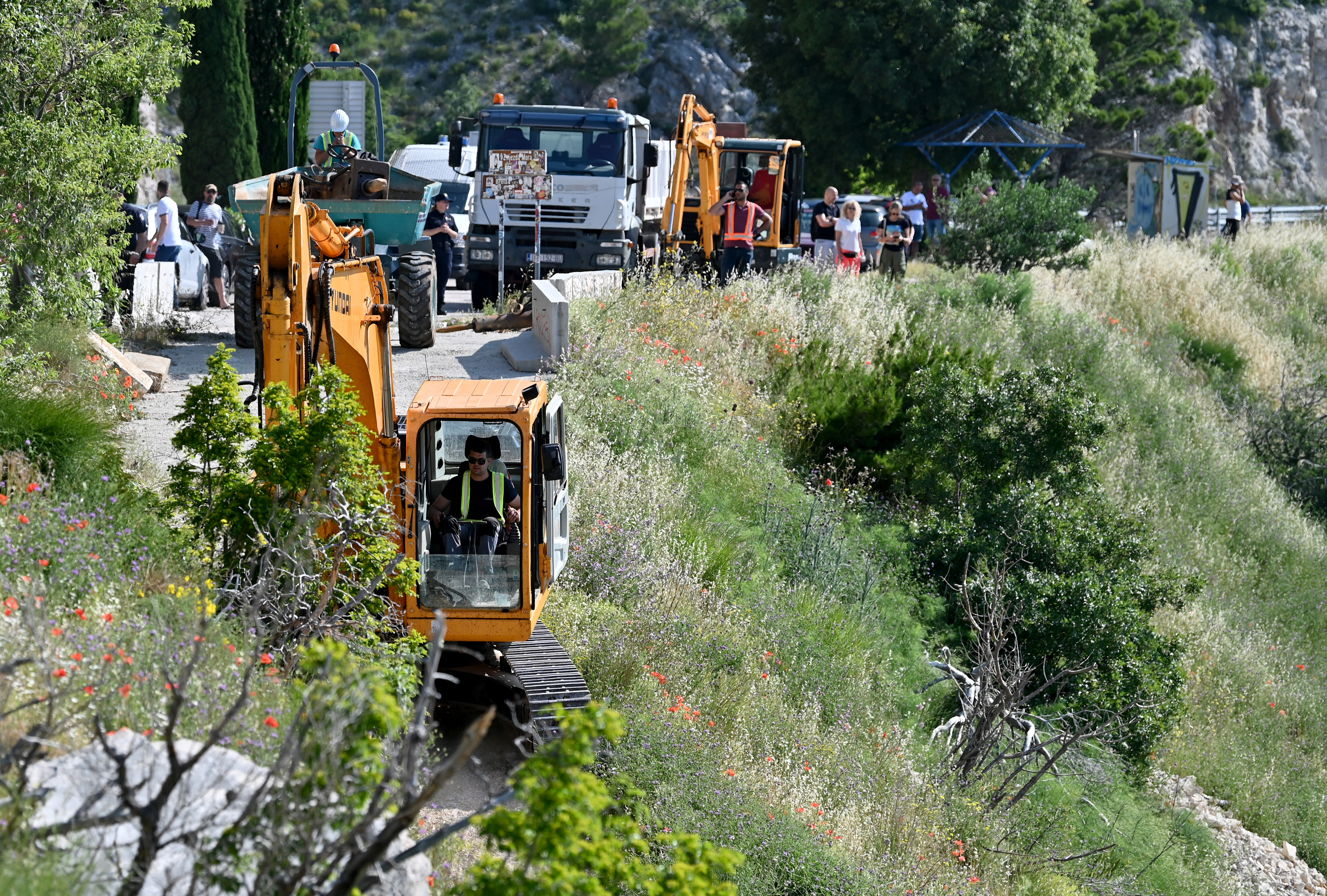 Rušenje nedovoljenih gradenj na Hrvaškem