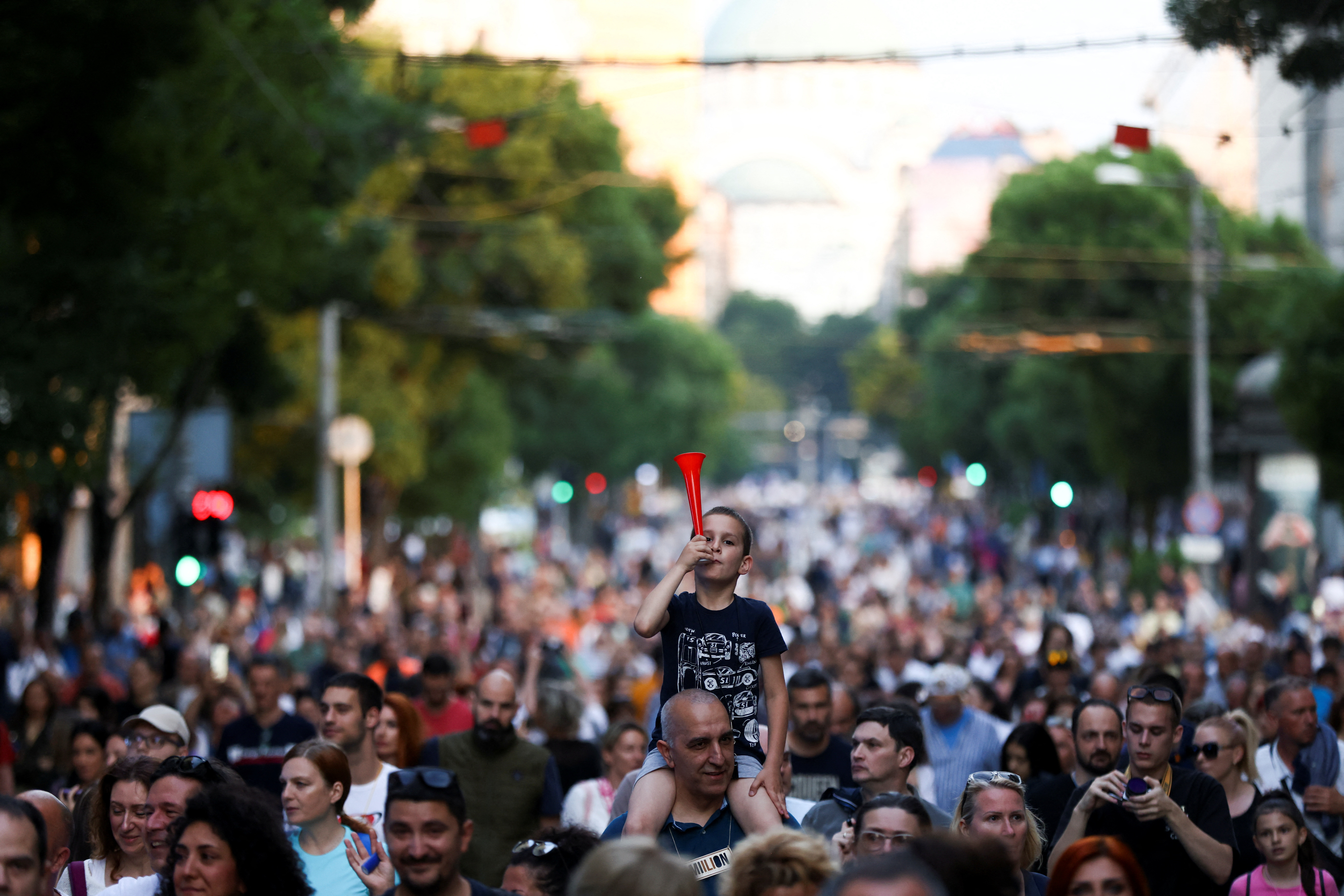 protesti Srbija proti nasilju