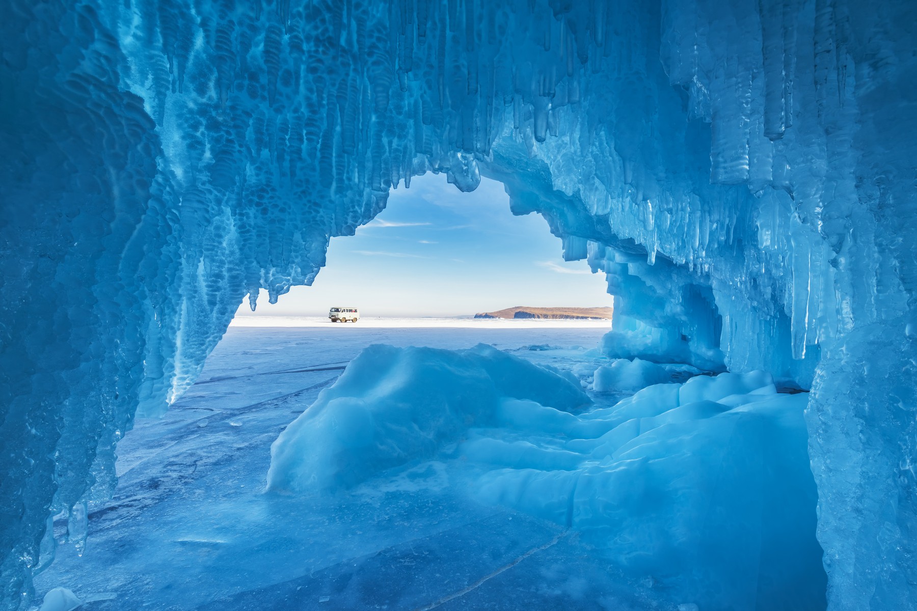 Bajkalsko jezero pozimi. (PROFIMEDIA)