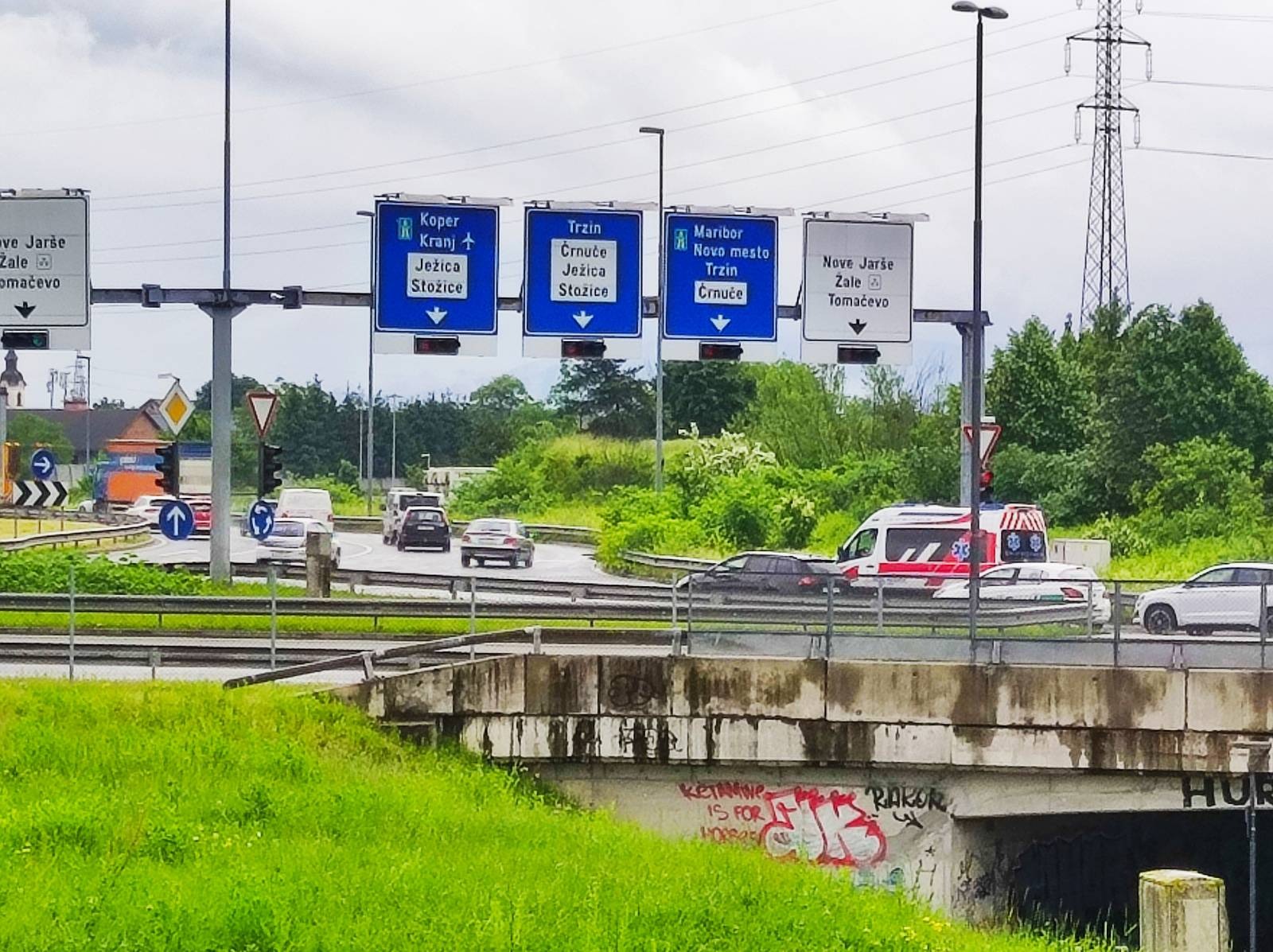 Krožišče Tomačevo, Ljubljana, gneča