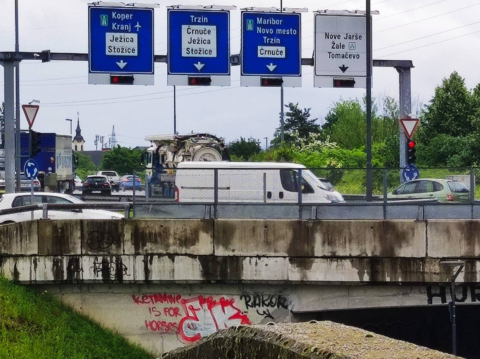 Krožišče Tomačevo, Ljubljana, gneča