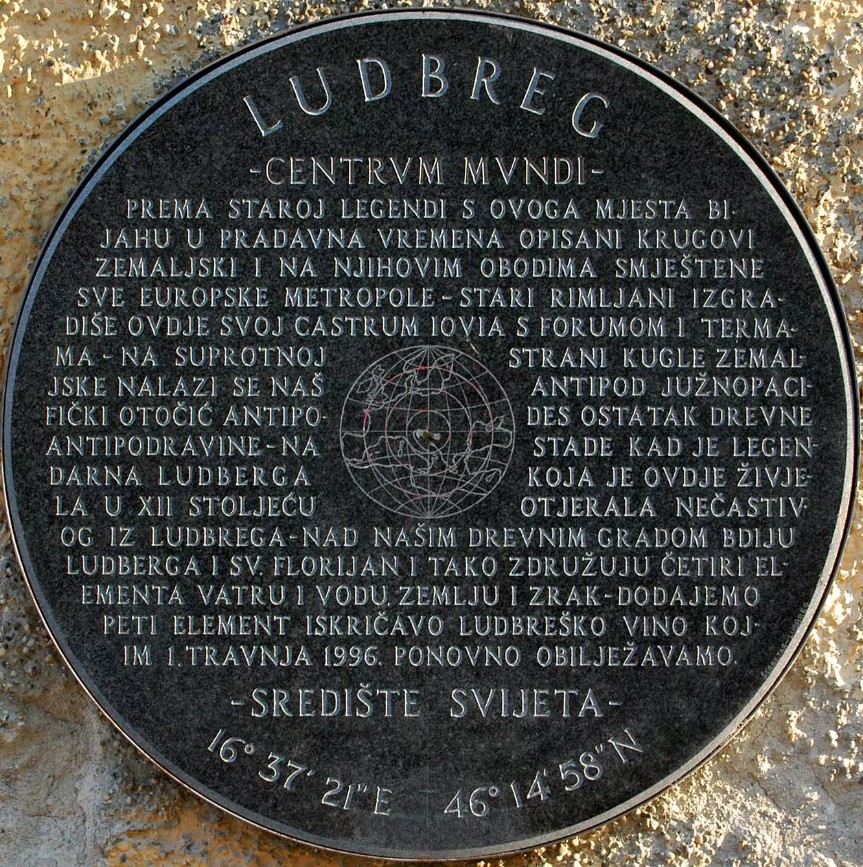 Ludbreg, Centrum mundi, središče sveta, Hrvaška