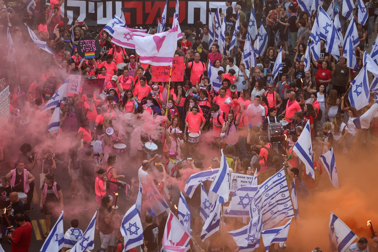 Protesti v Izraelu. (Foto: PROFIMEDIA)