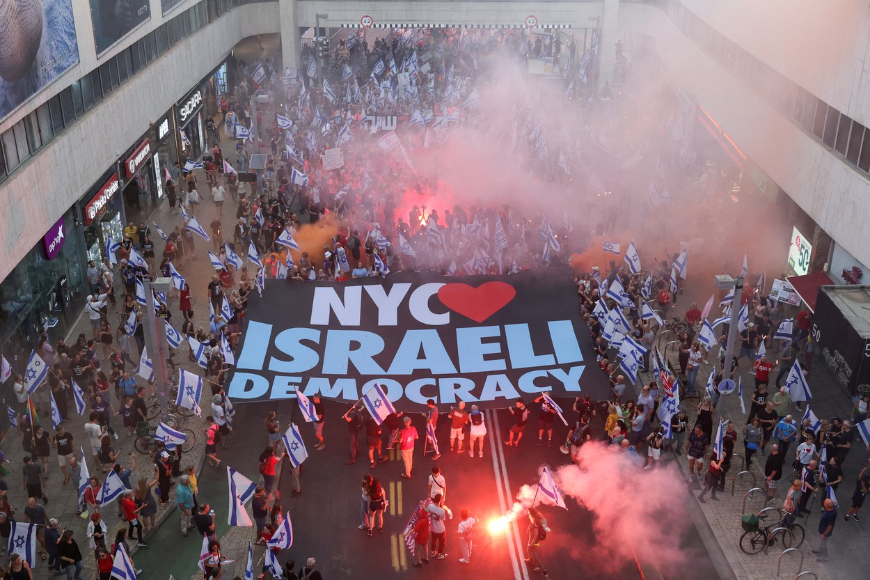 Protesti v Izraelu. (Foto: PROFIMEDIA)